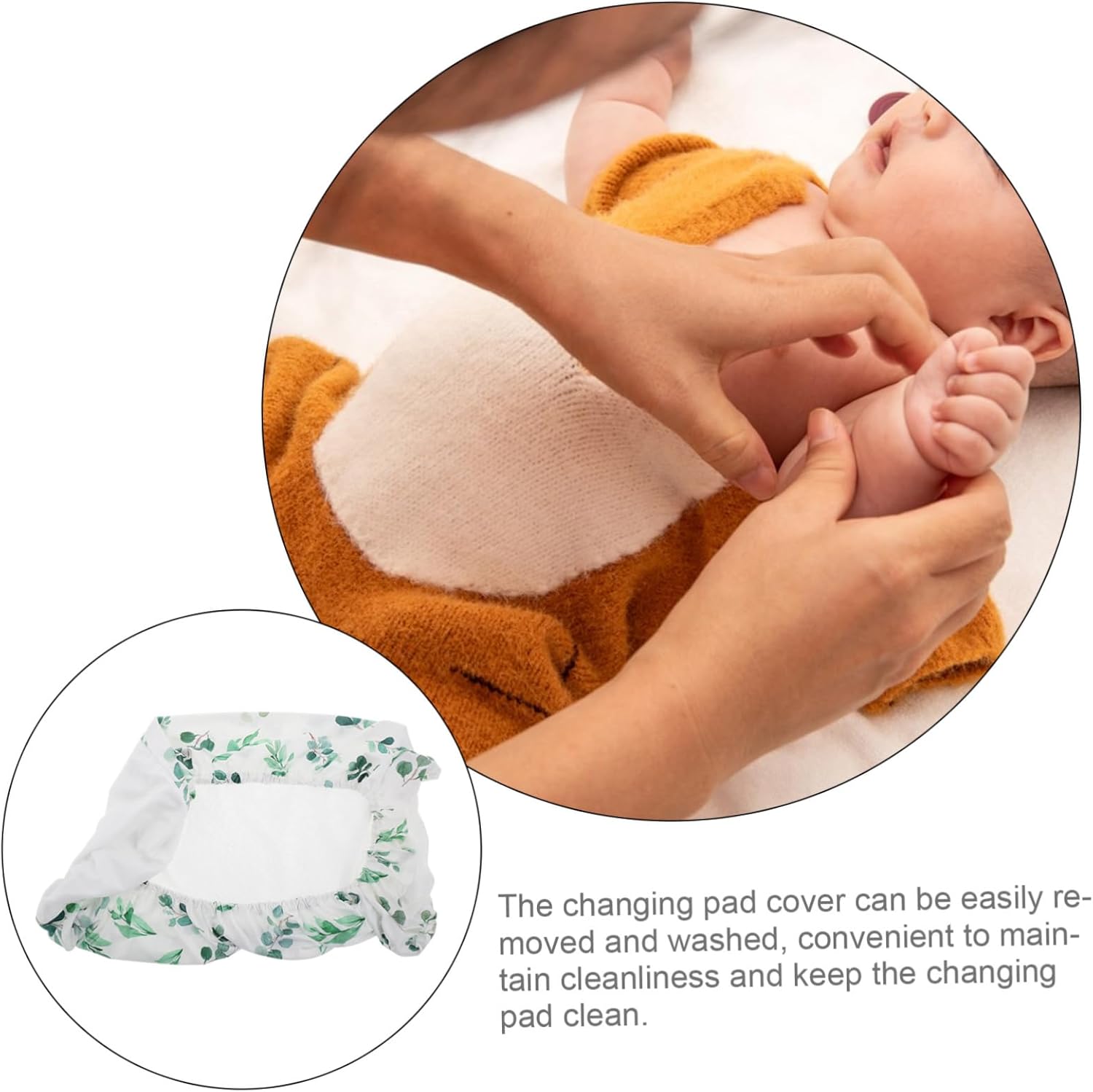 Totority Removable Washable Changing Pad Cover for Boys Girls