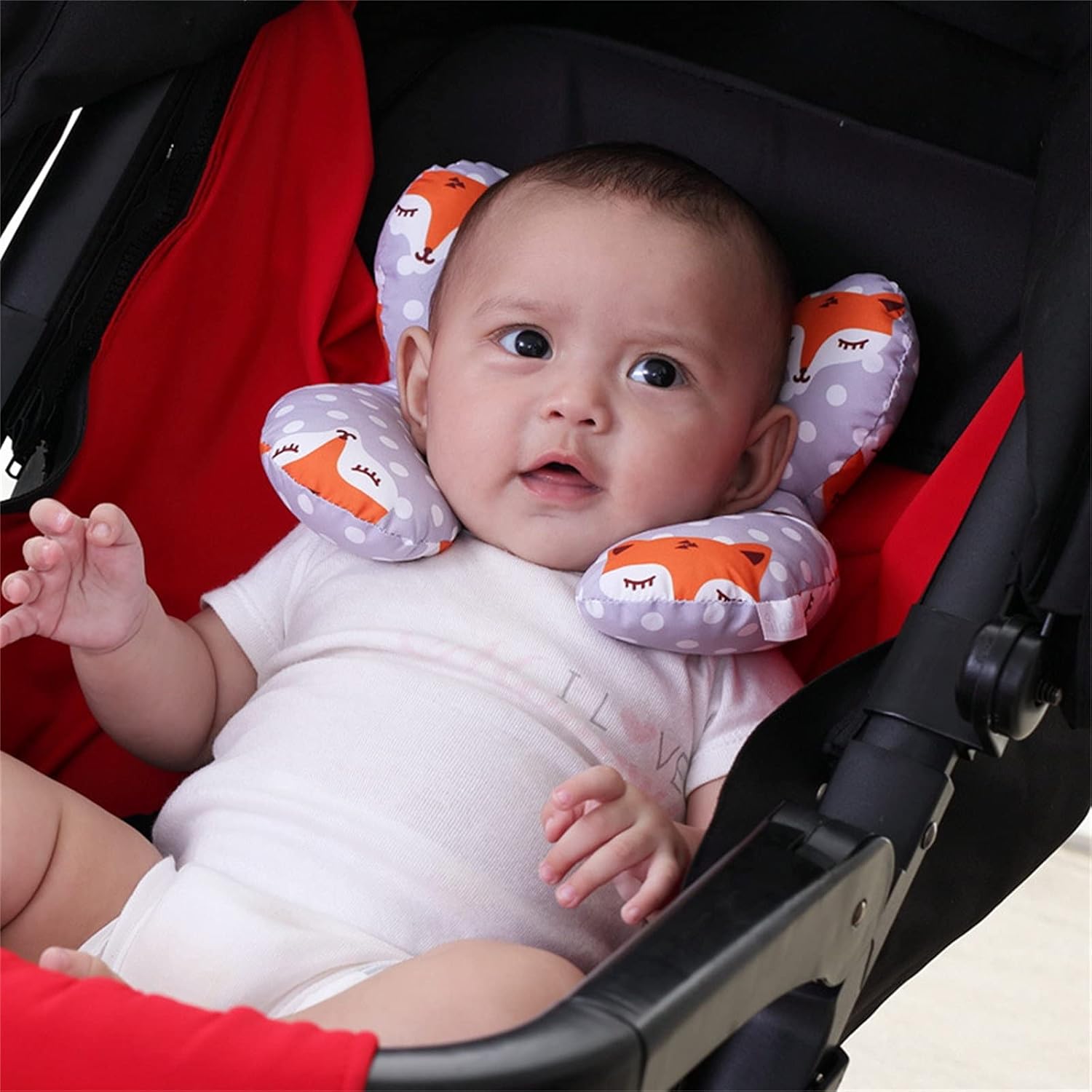 Lurryly Baby Head and Neck Pillow for Car Seats and Strollers