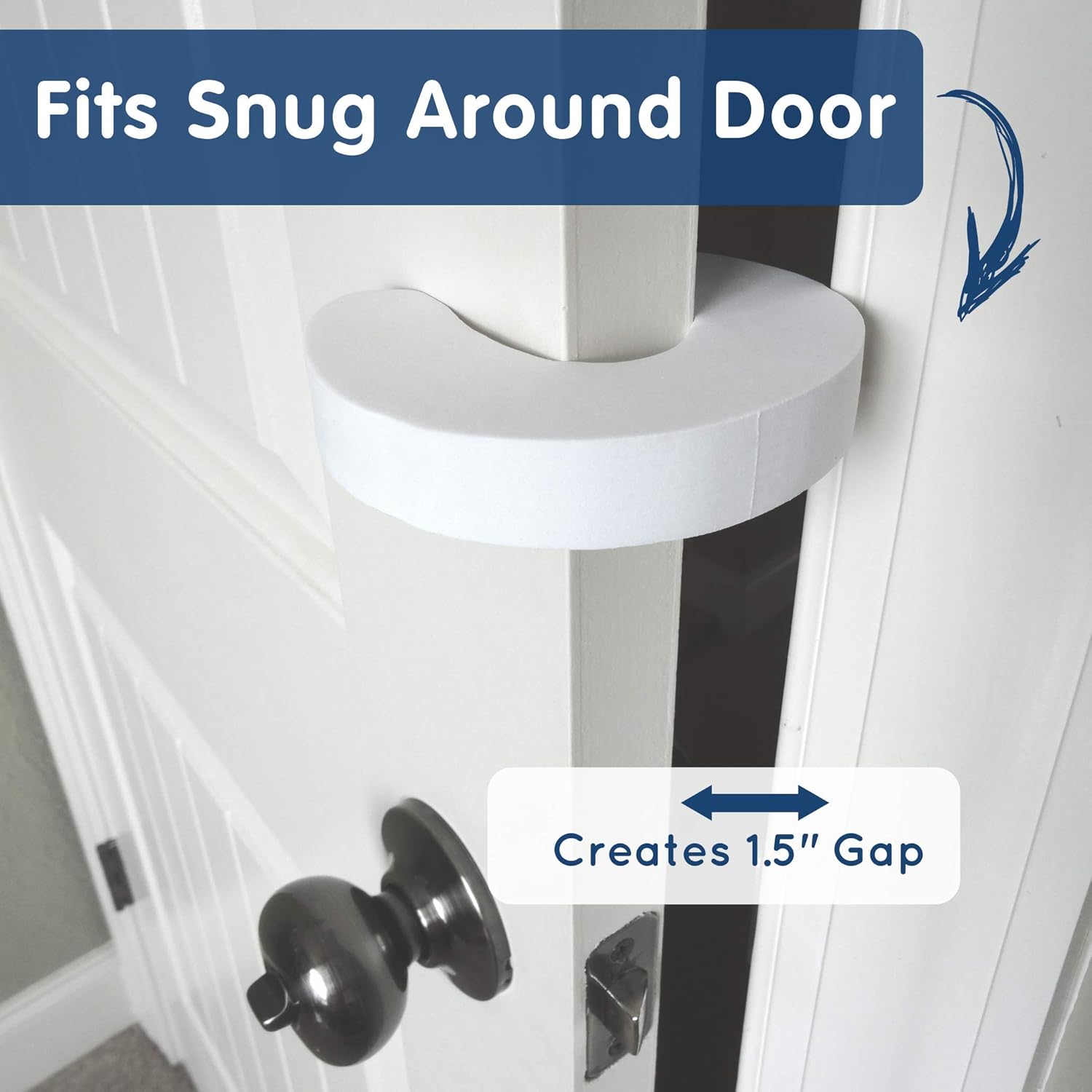 Wittle Baby Proofing Door Stopper 4pk - Soft EVA Foam Finger Guard