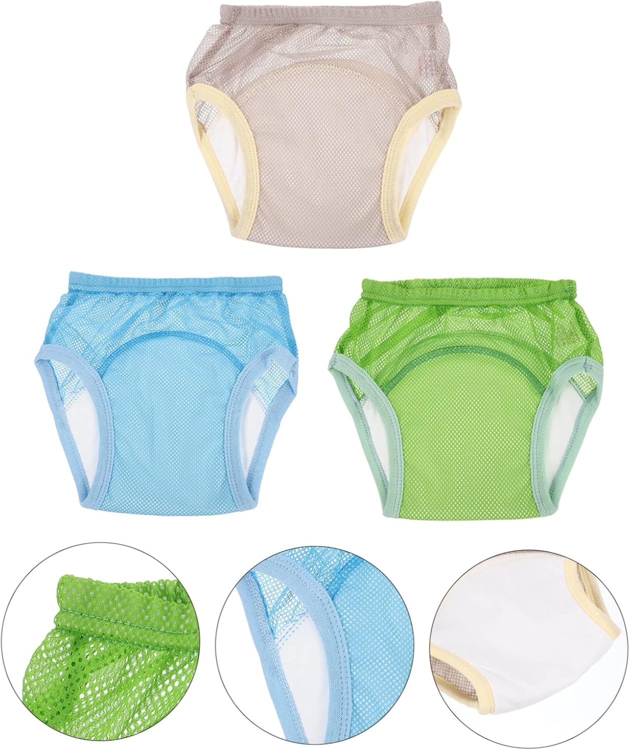 Newborn Nappy Toddler Potty Pants 3pcs Breathable Cotton Training Underwear