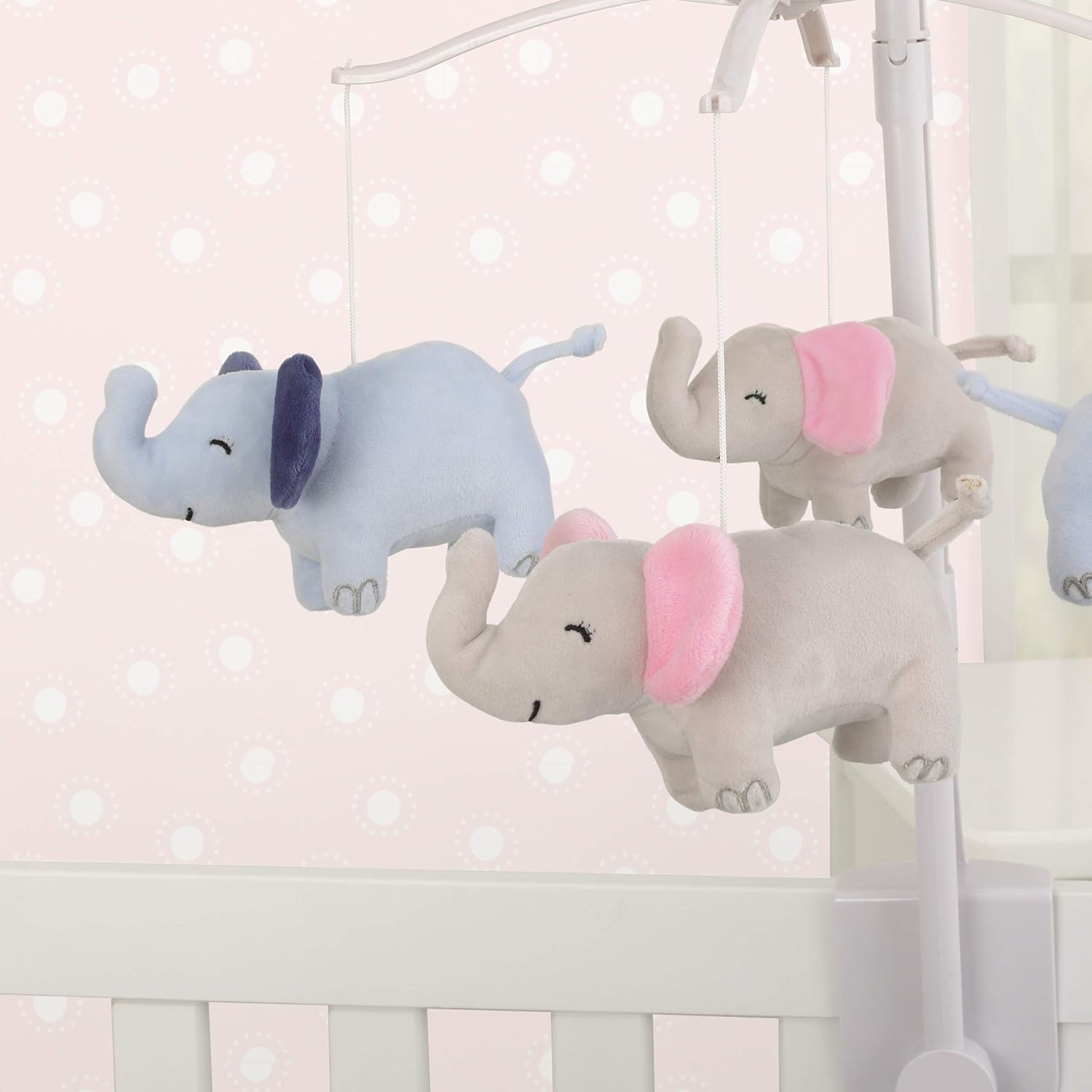 Carters Sweet Floral Elephants Musical Mobile