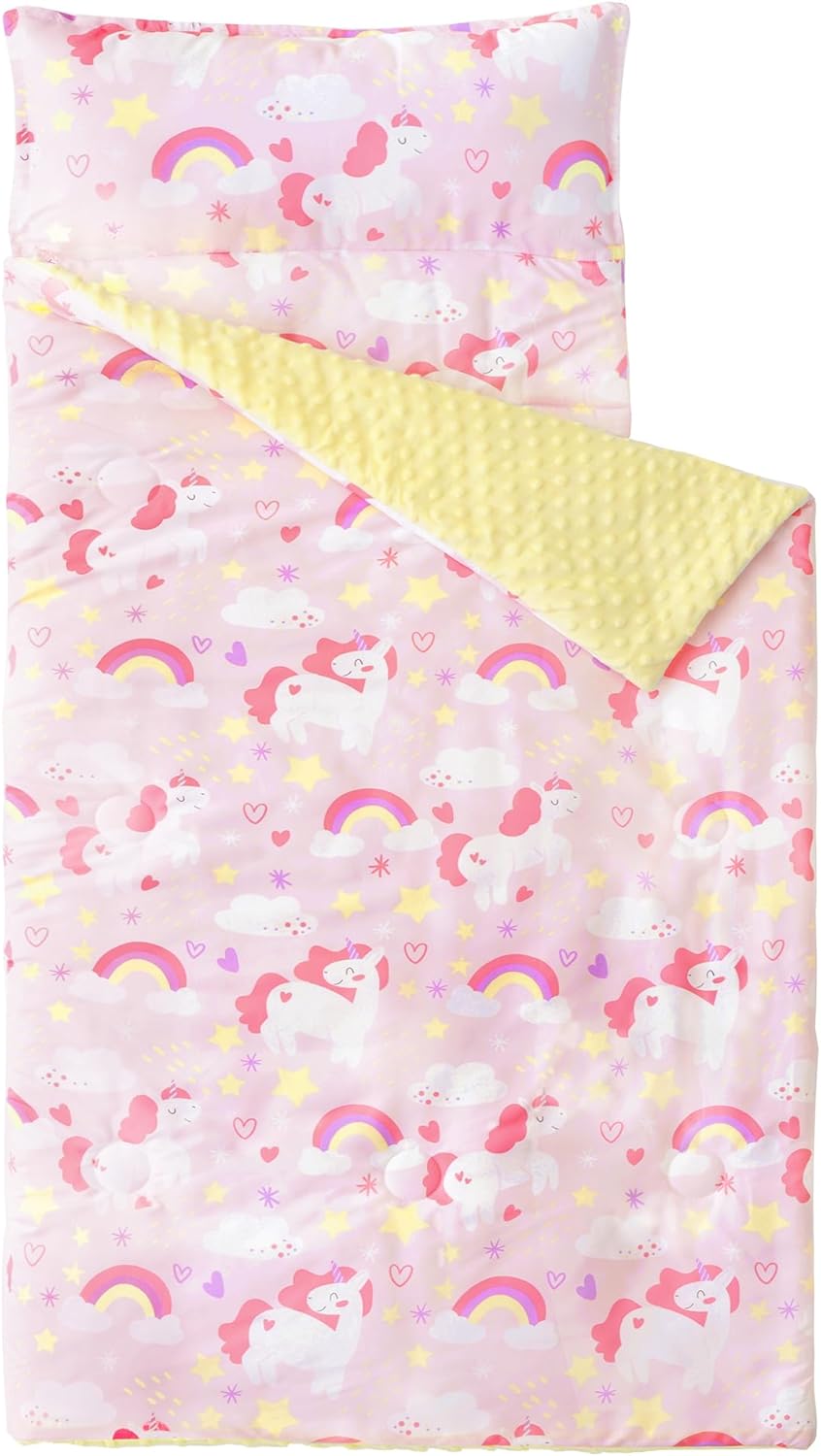 Bunnikins Clover Toddler Nap Mat with Pillow