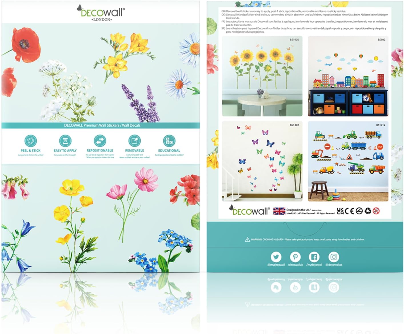 DECOWALL DS2-8042 Little Birds Wall Stickers