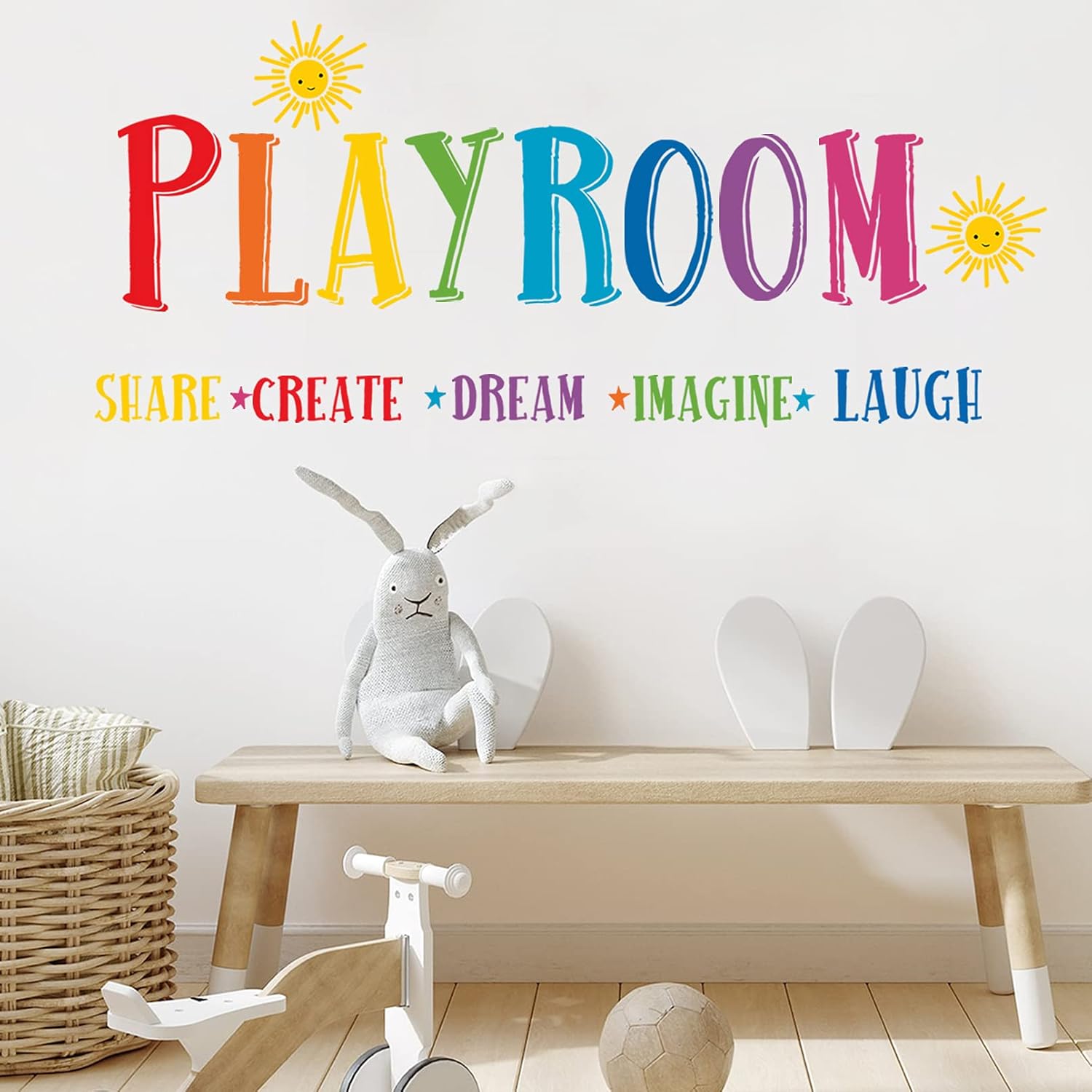 Mfault Large Playroom Rule Wall Decals Stickers