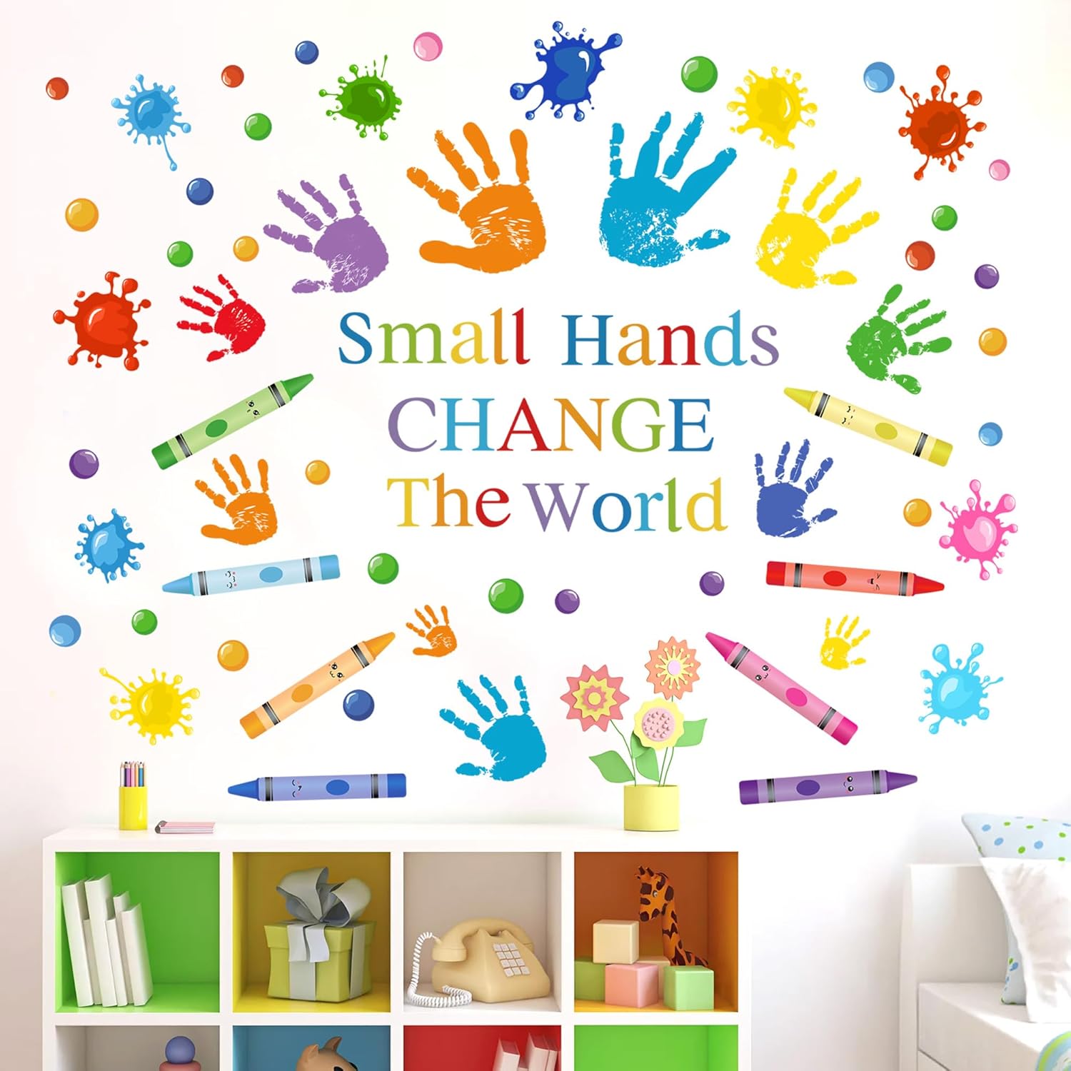 Colorful Inspirational Quotes Wall Decals for Kids Classroom Decor