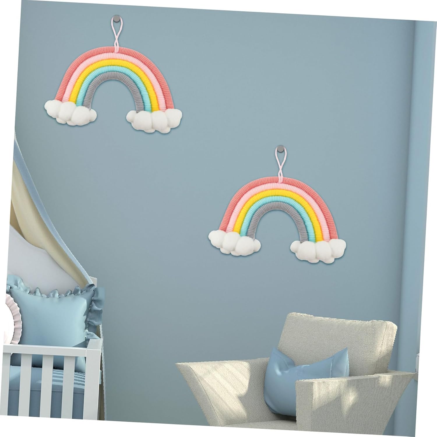 YARNOW Cloud Rainbow Wall Decor Woven Ornament
