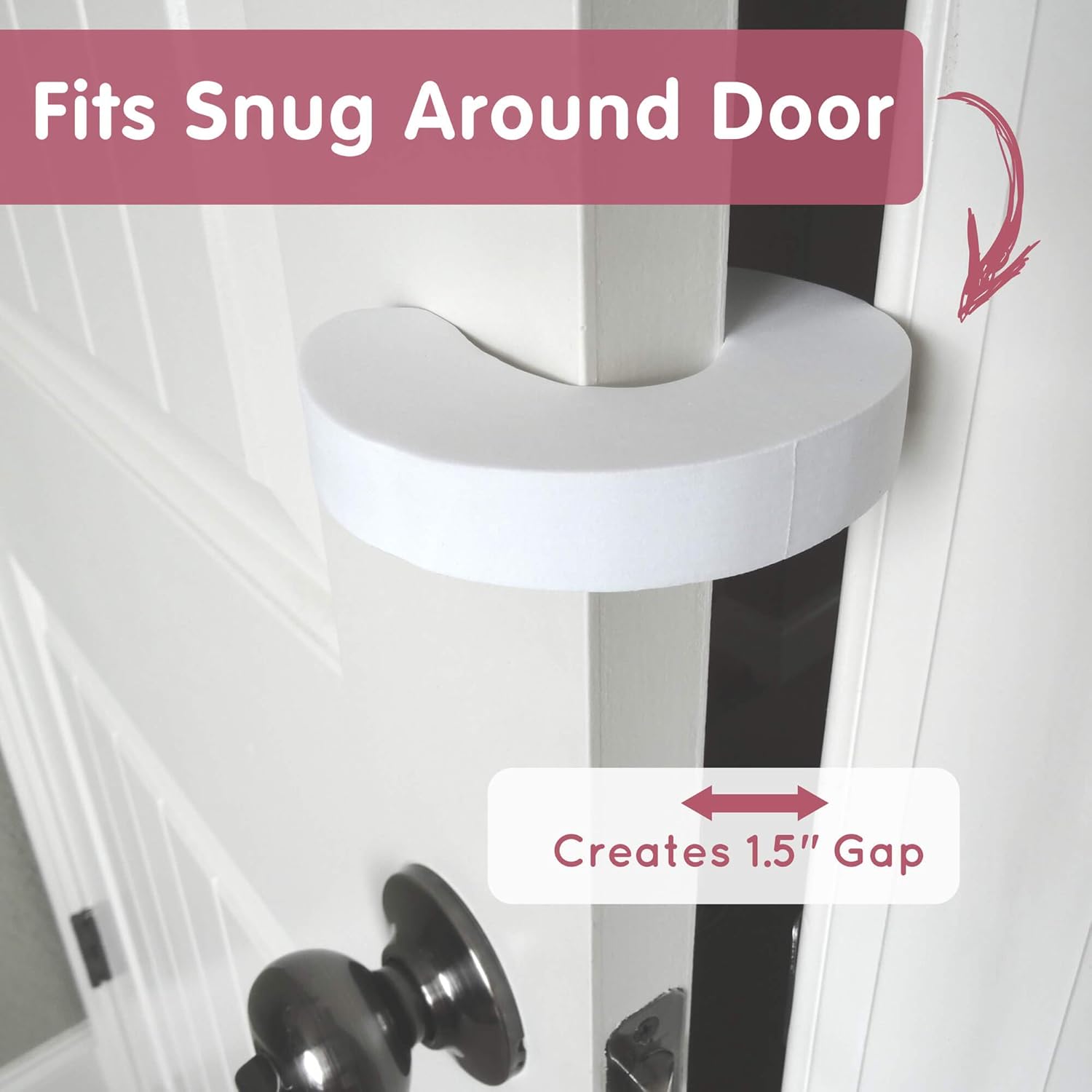 Wittle Finger Pinch Guard - Baby Proof Door Stopper with Soft Foam