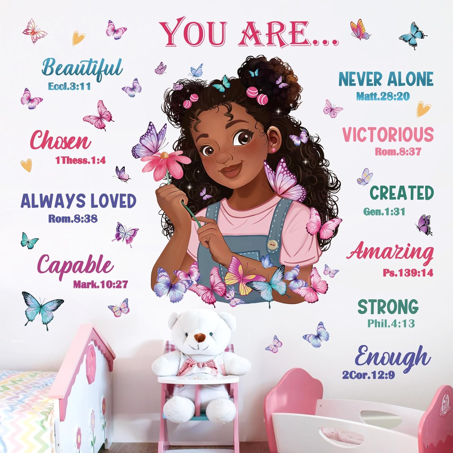 Wondever Black Girl Magic Wall Stickers