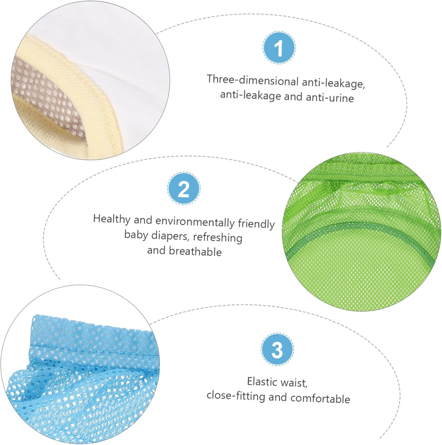 Toddler Potty Training Underwear for Boys Reusable Leak-Proof Adjustable Size