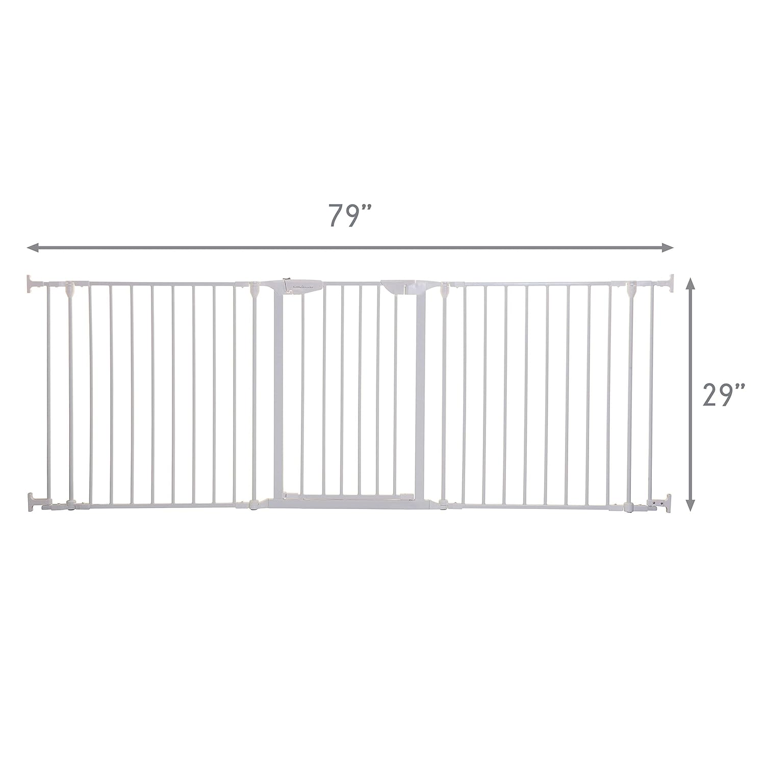 Little Chicks Waverely 79 Extra Wide Baby Gate with Door