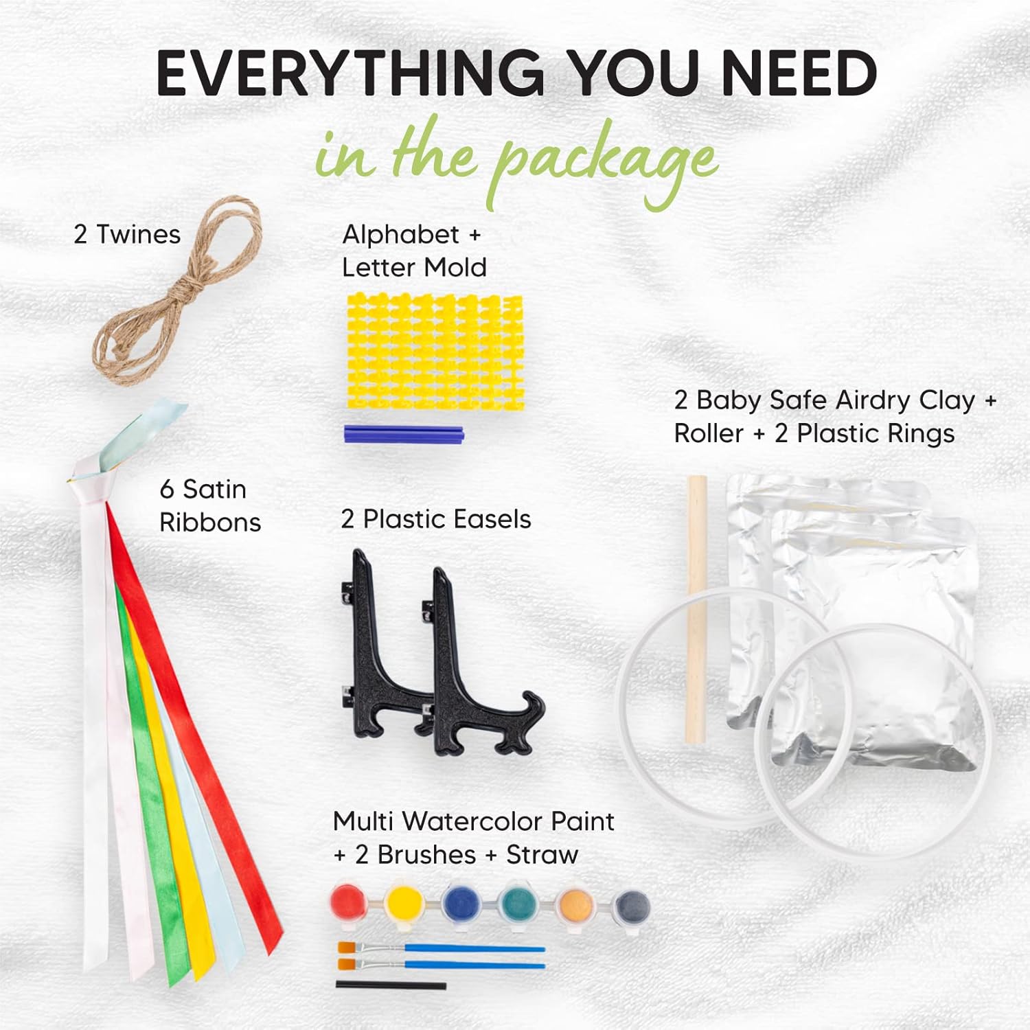 KeaBabies Inkless Hand Footprint Kit - 4 Pack for Baby Keepsakes and Newborn Memories