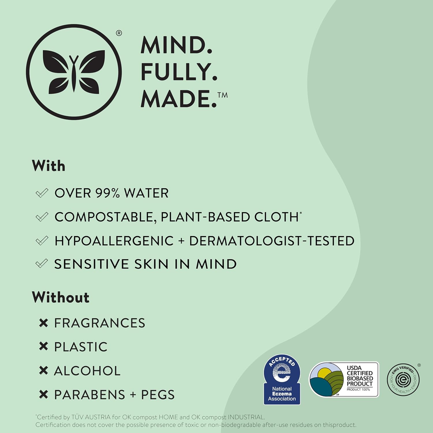 The Honest Company Multi-Use Wipes Hypoallergenic Unscented
