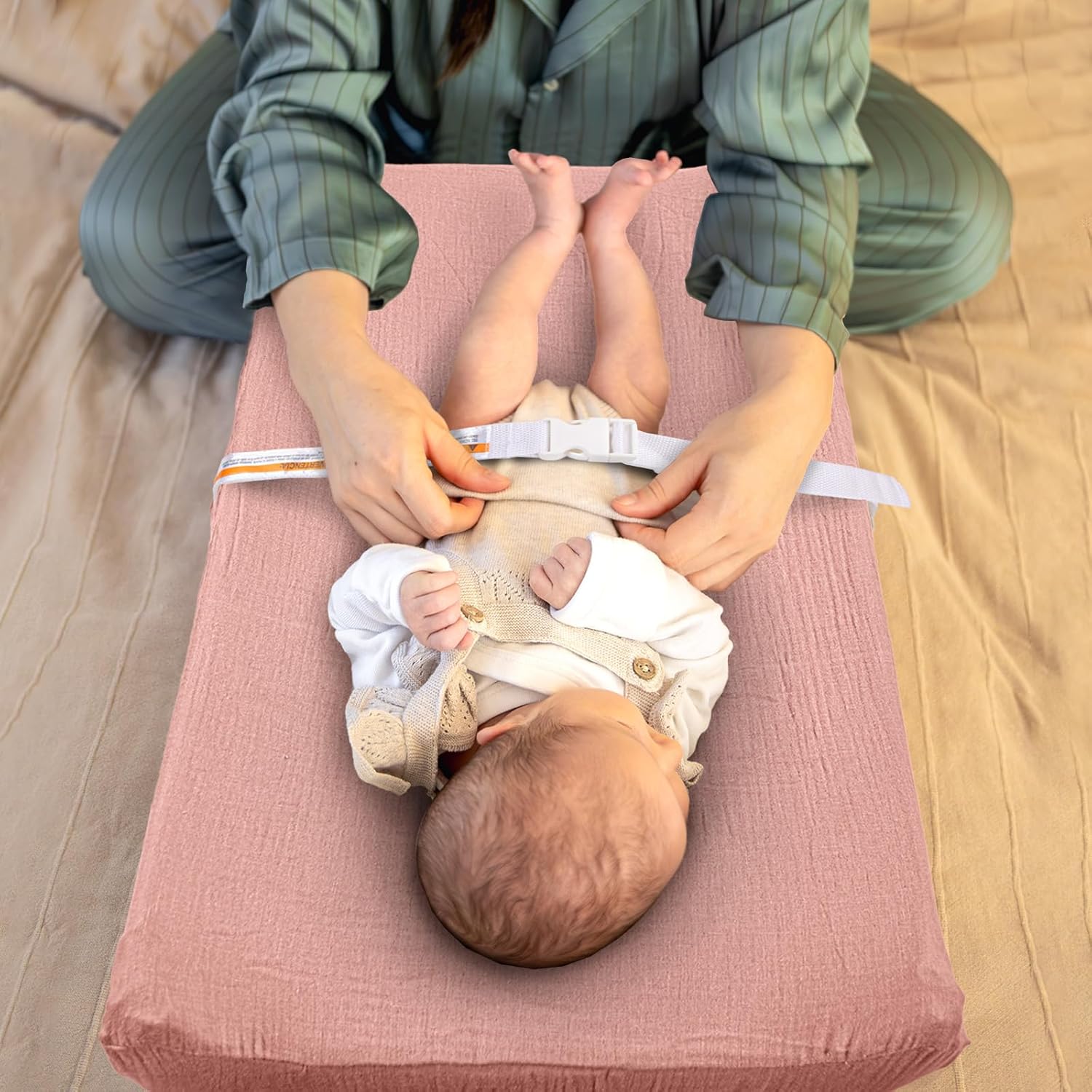 PRIMLECT Muslin Changing Pad Cover 3 Pack