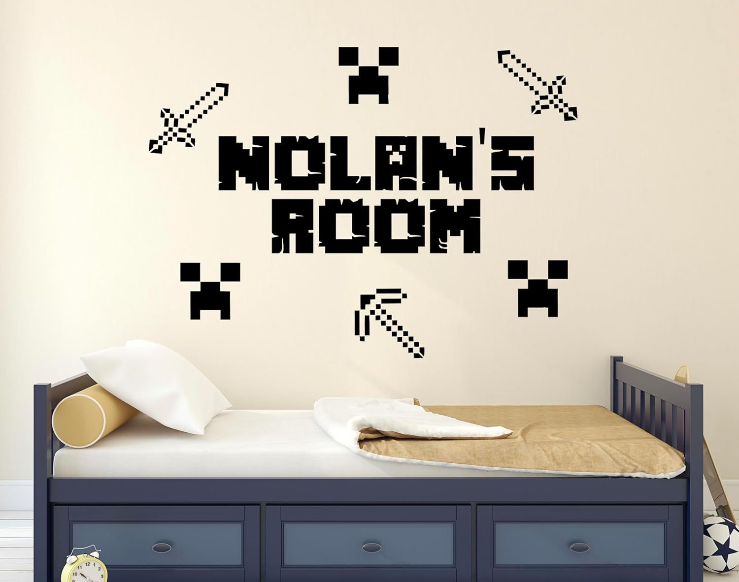 Custom Gamer Name Wall Decal for Boys Girls