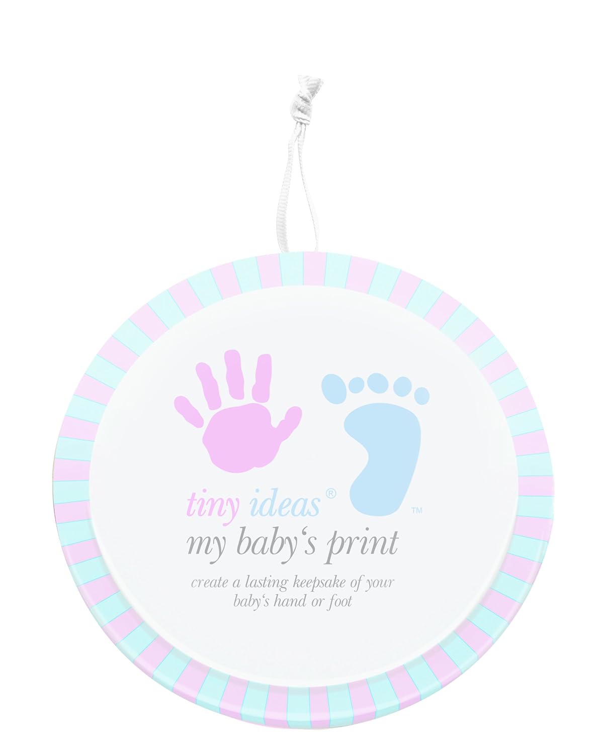 Tiny Ideas Handprint Footprint Keepsake with Storage Tin