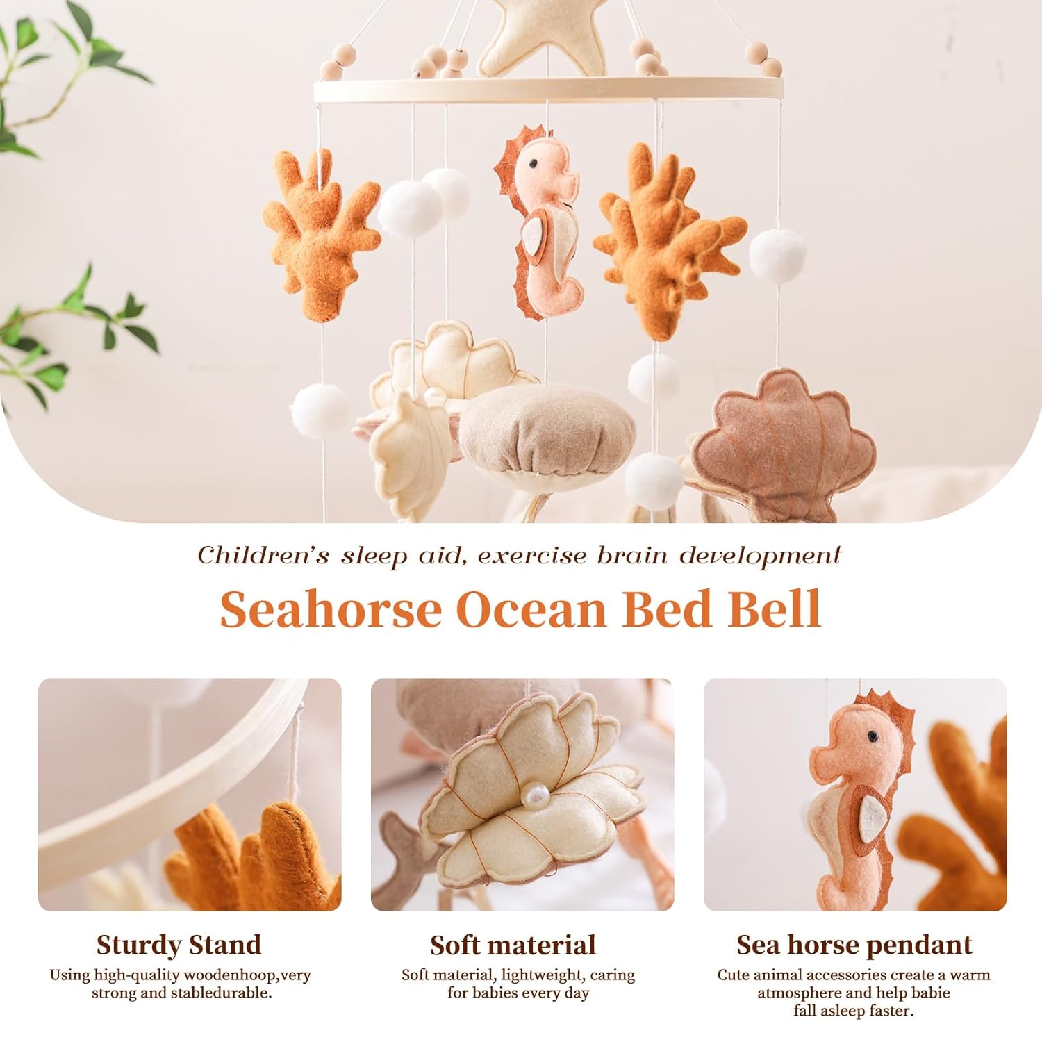 Ocean Life Theme Crib Mobile for Baby Boys Girls
