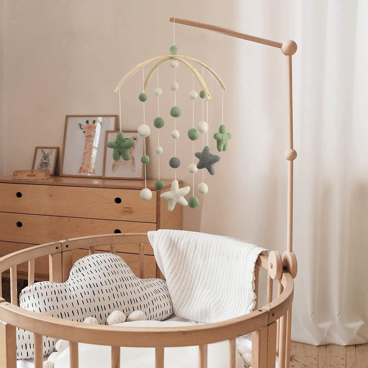 Gender Neutral Baby Mobile with Boho Decor