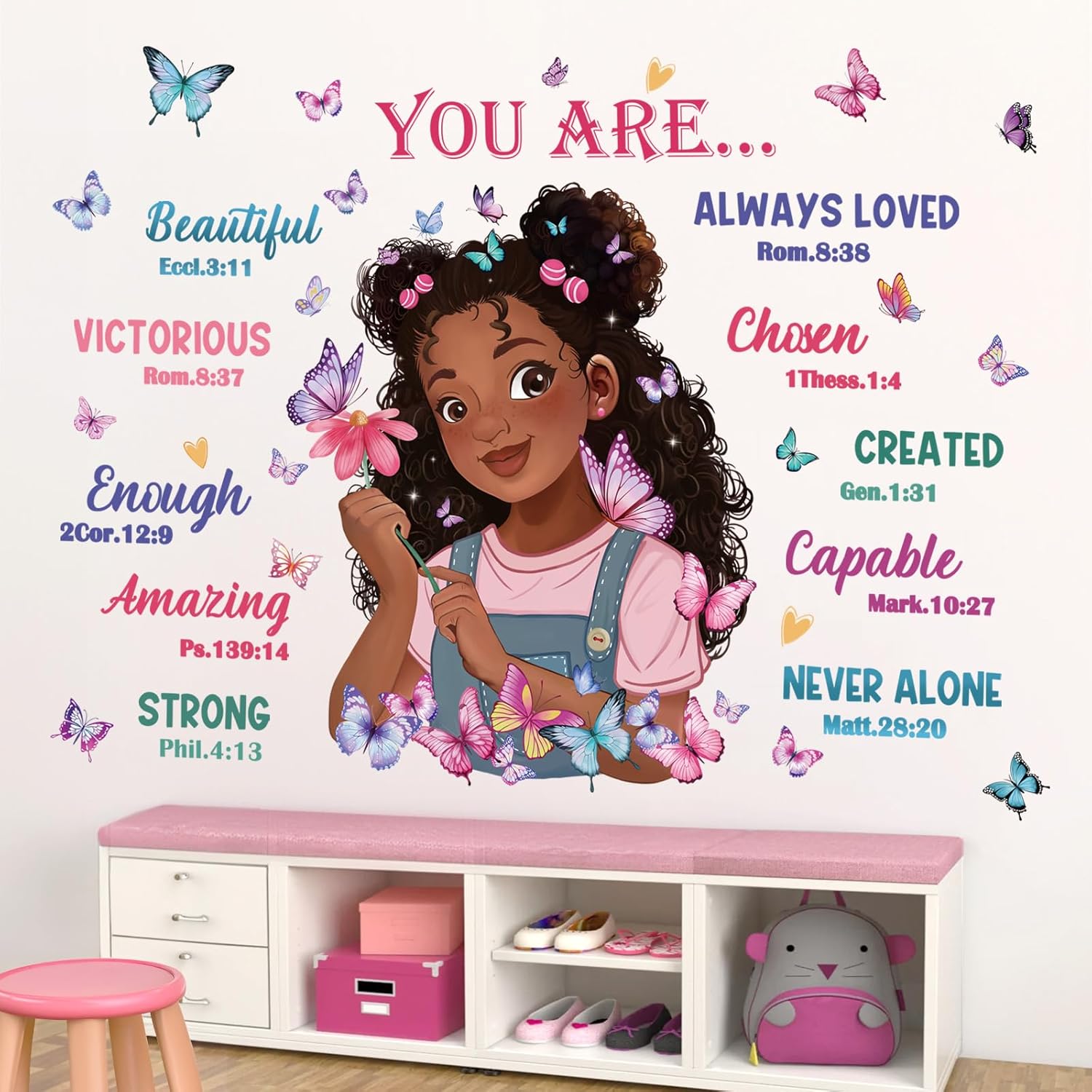 Wondever Black Girl Magic Wall Stickers