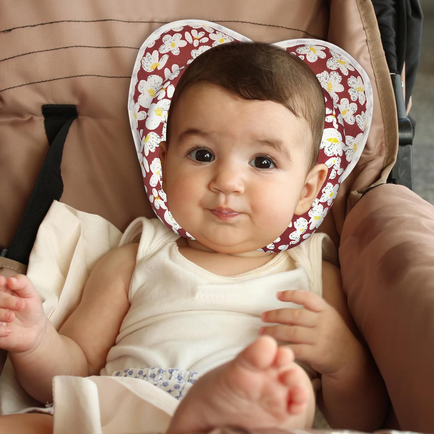 XIGGA Banana-Shaped U-Shaped Two-in-One Travel Pillow for Babies