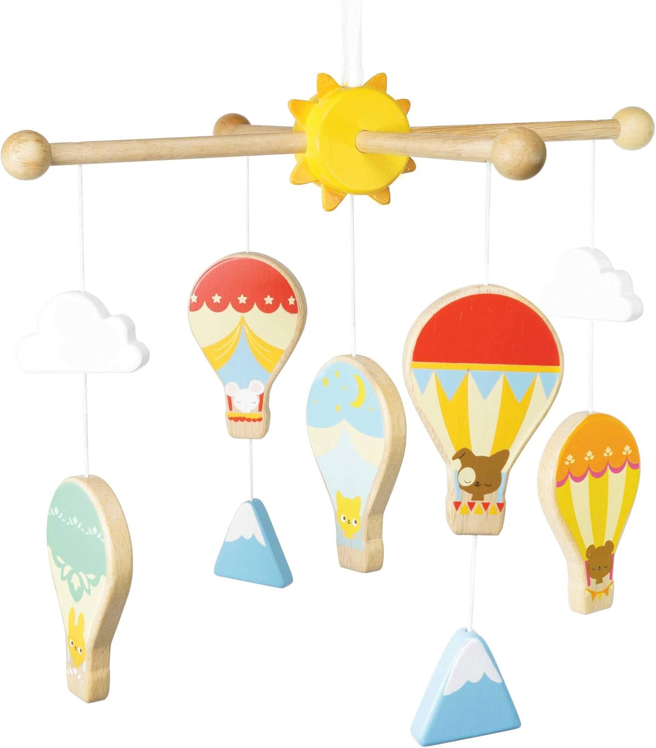 Le Toy Van Educational Petilou Wooden Hot Air Balloon Mobile for Baby
