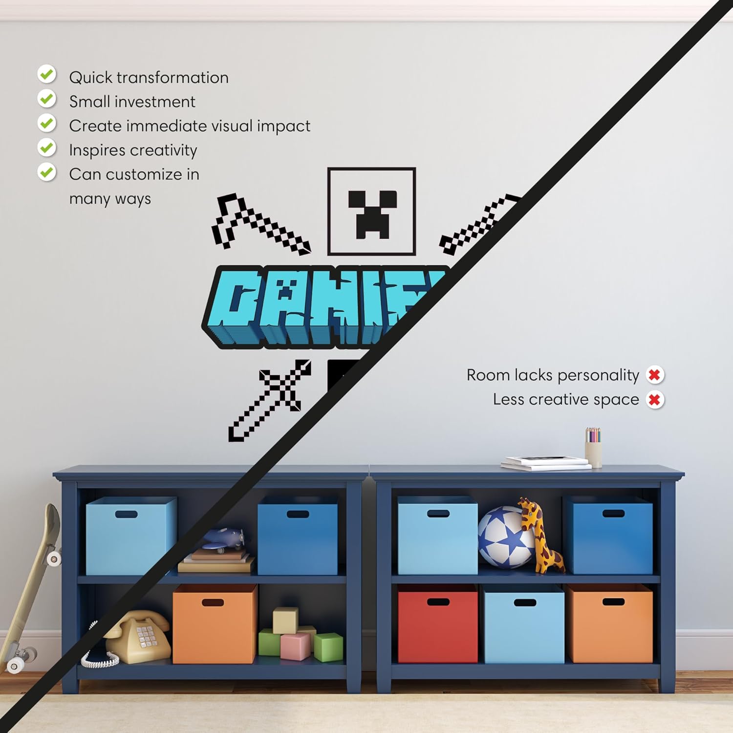 Custom Gaming Wall Decal - Made in USA