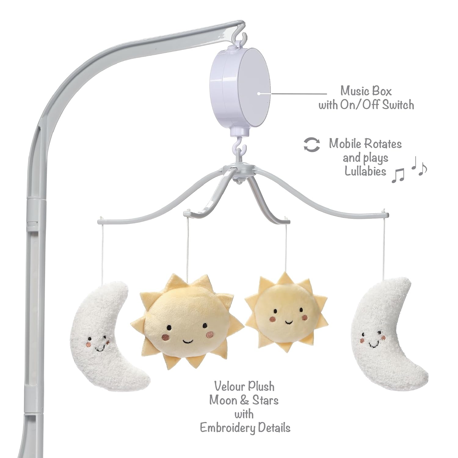 Bedtime Originals Little Star Celestial Musical Baby Crib Mobile Soother Toy 1