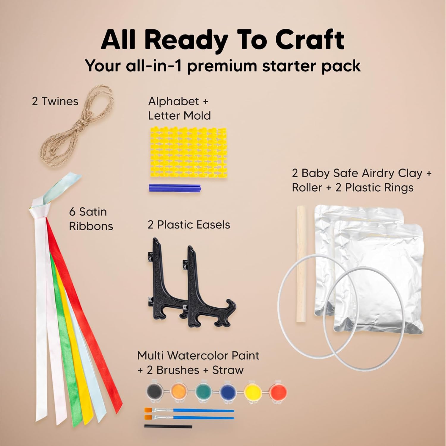 KeaBabies Inkless Handprint Footprint Keepsake Kit