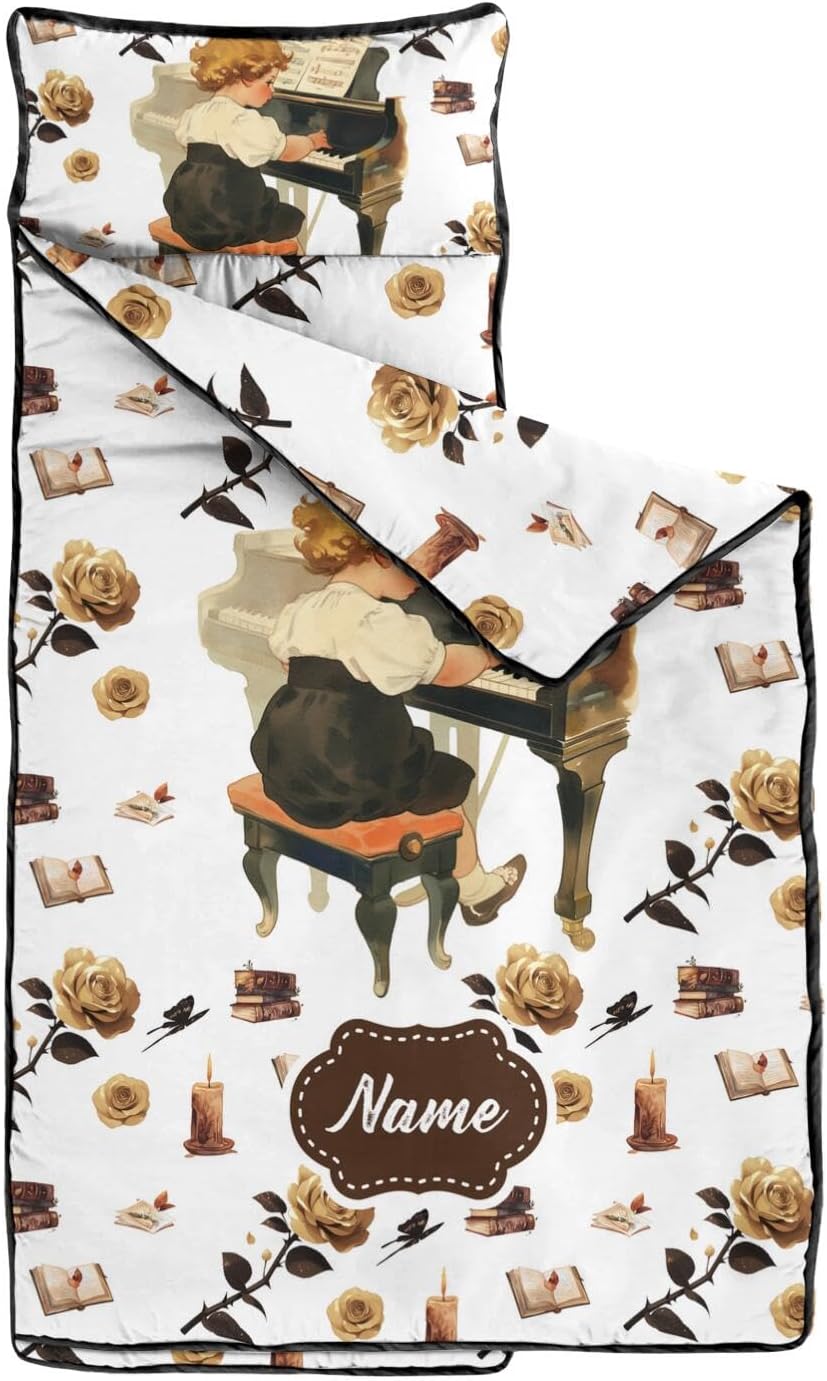 Personalized Toddler Nap Mat with Custom Name and Animal Prints