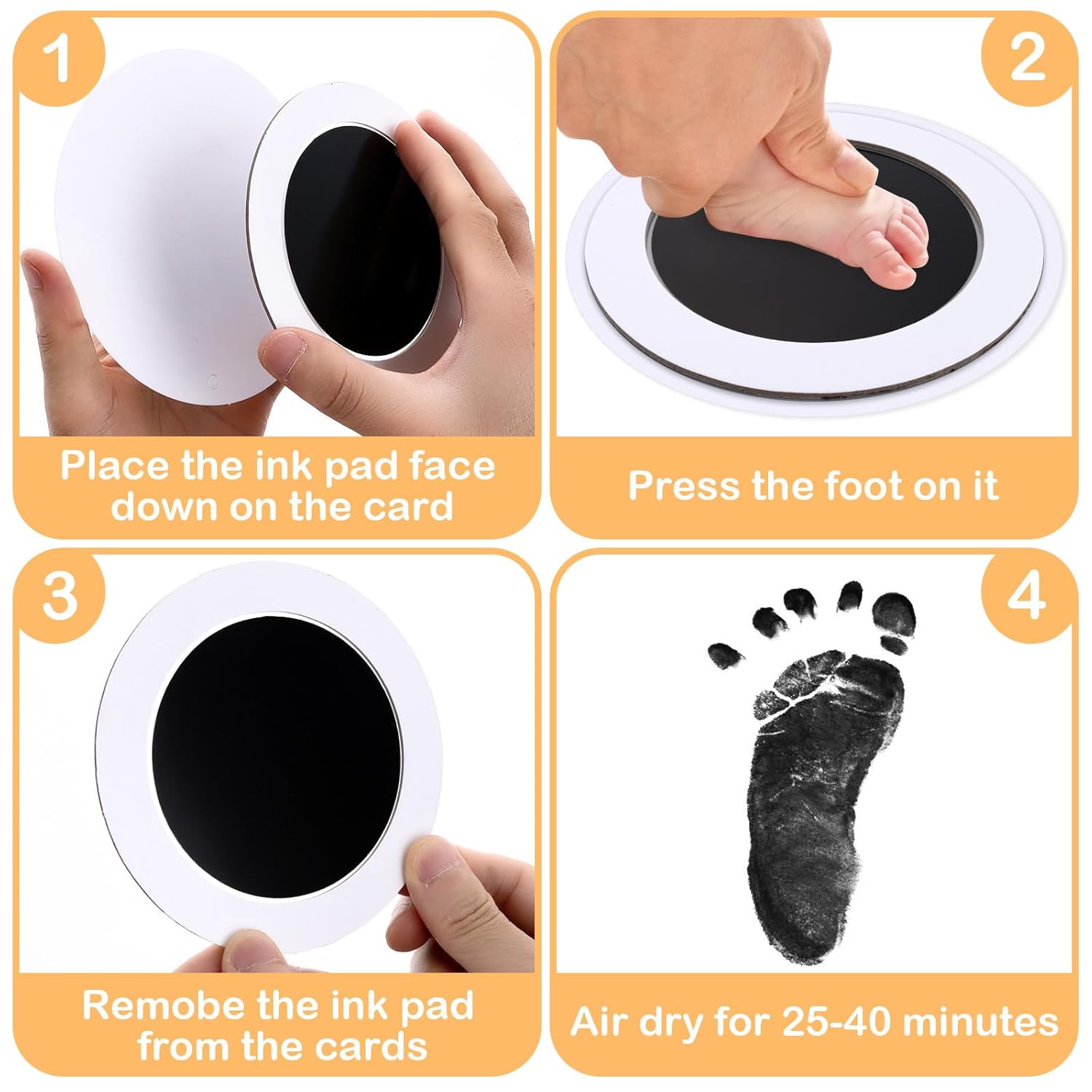 Inkless Hand Footprint Kit for Baby and Pet