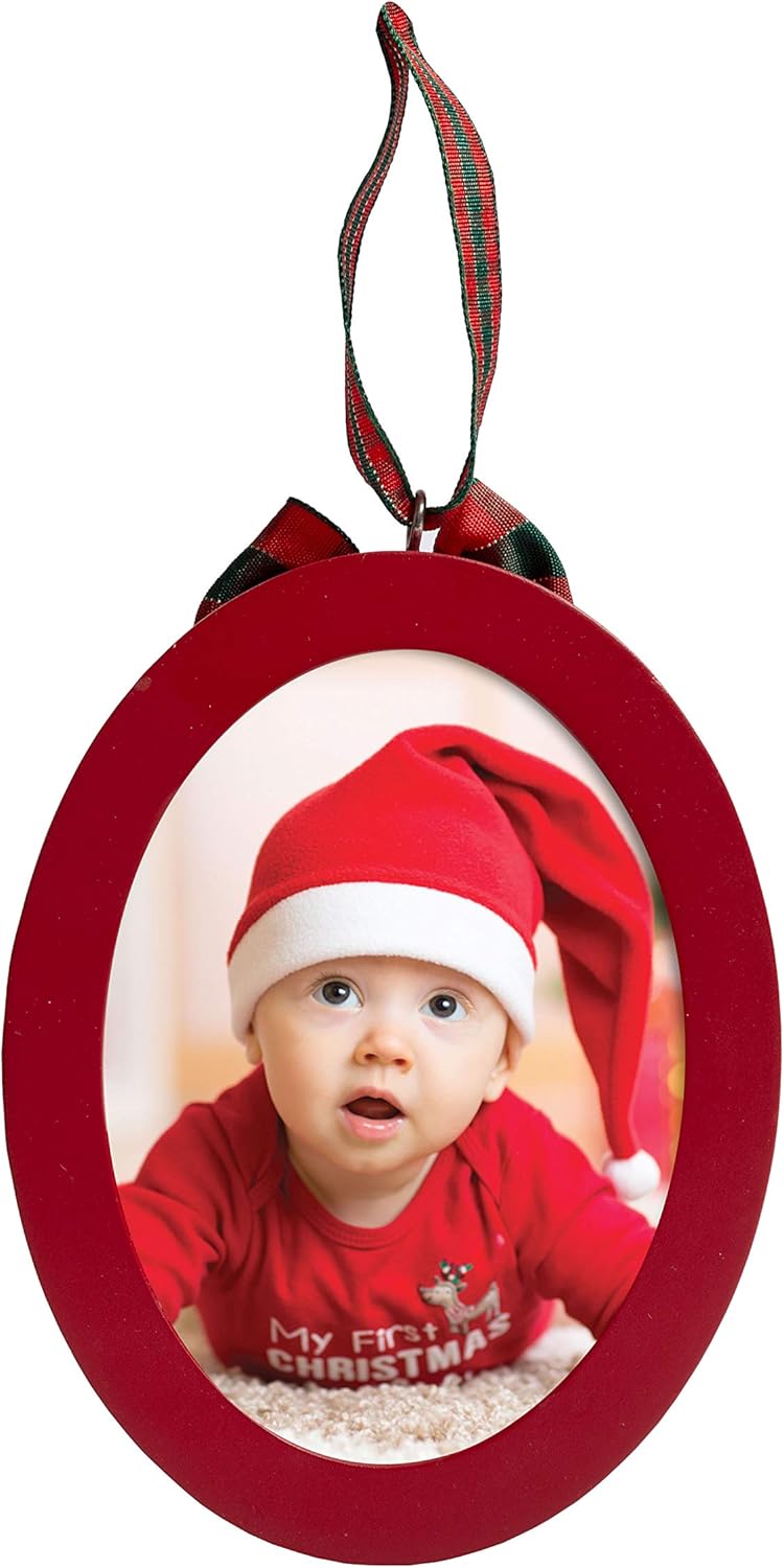 Pearhead Babyprints Double-Sided Christmas Ornament with Ink Pad Pack of 2