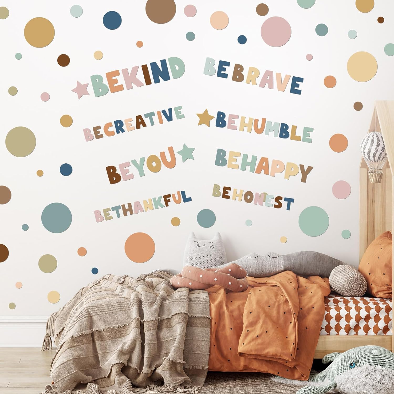 TaoBary 332 Piece Polka Dots Wall Decal Boho Motivational