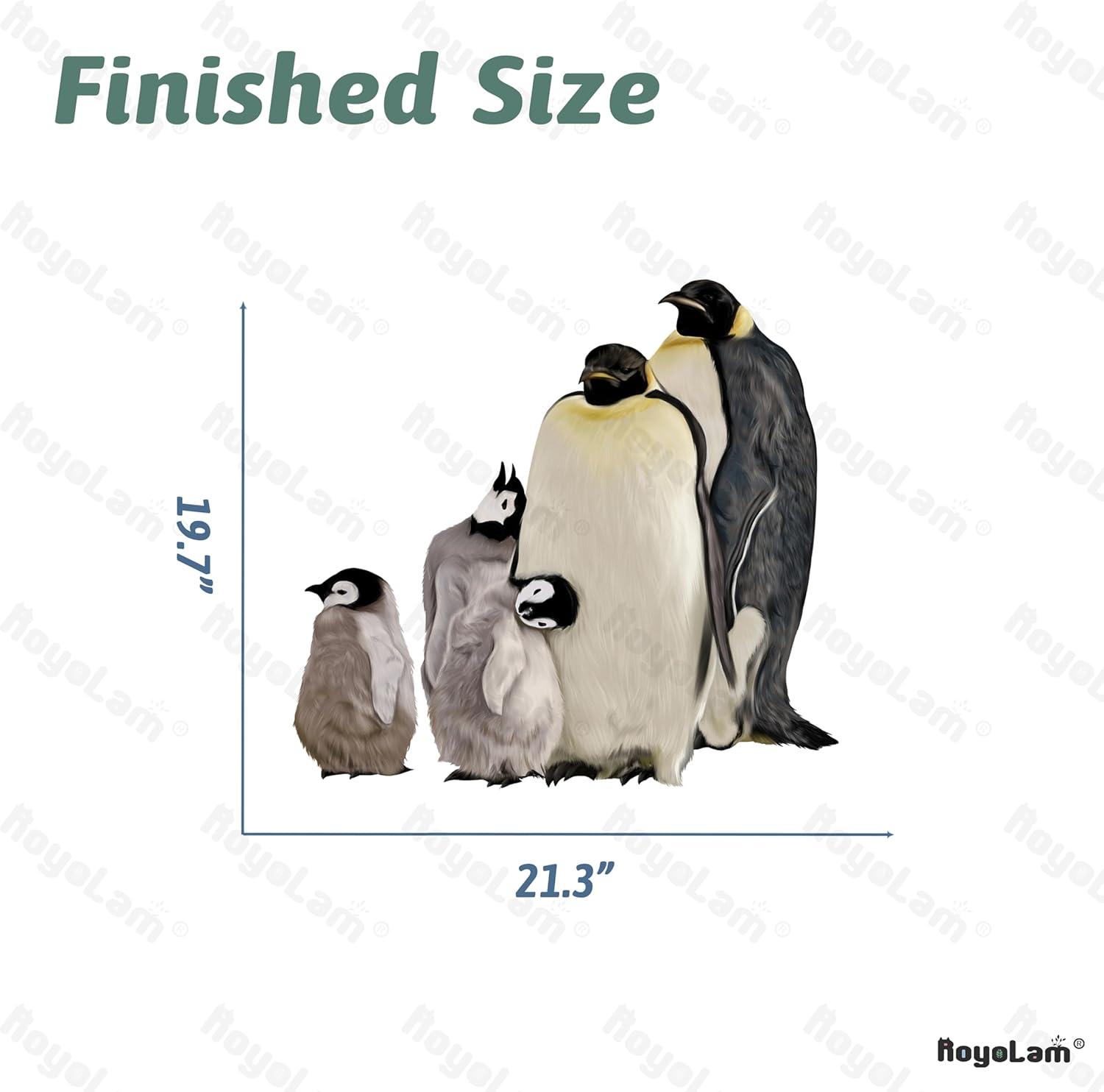 Penguin Family Wall Decal for Kids Baby Nursery Decor