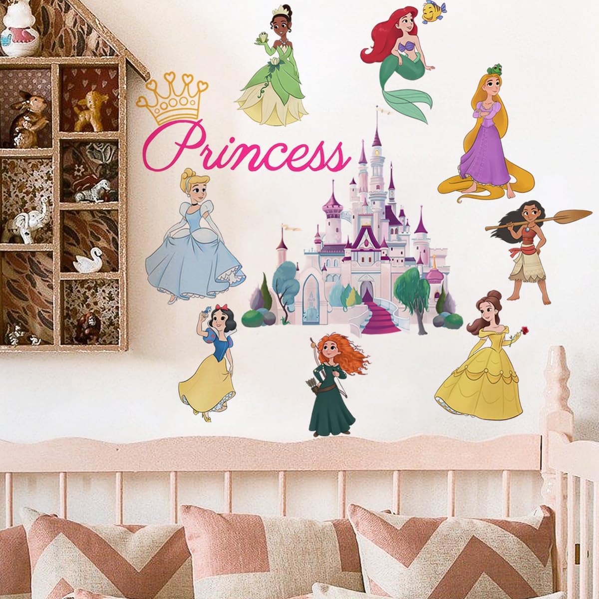 Runtoo Princess Wall Decals for Girls Bedroom Decor Stickers