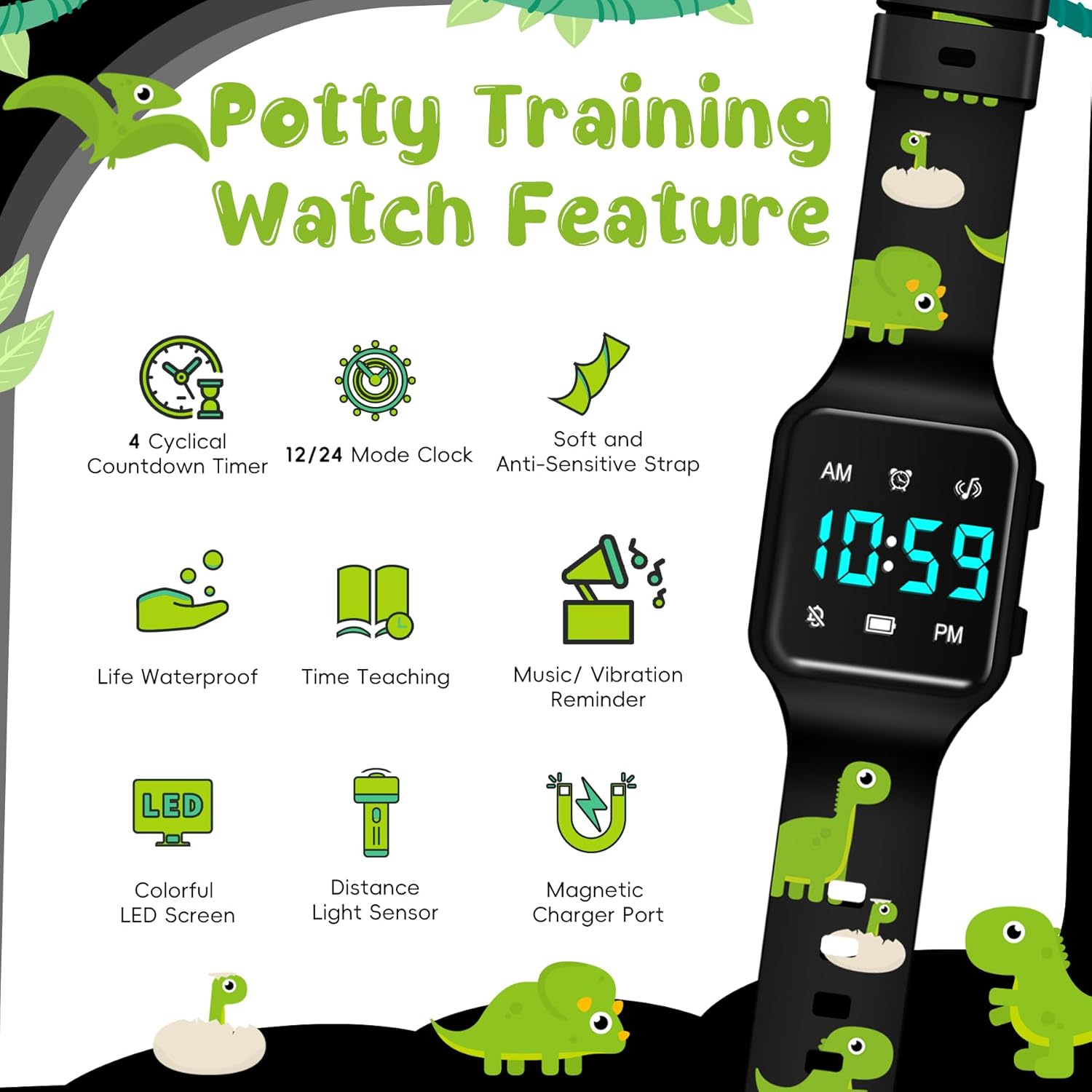 NN BEN NEVIS Potty Training Watch with Countdown and Alarm