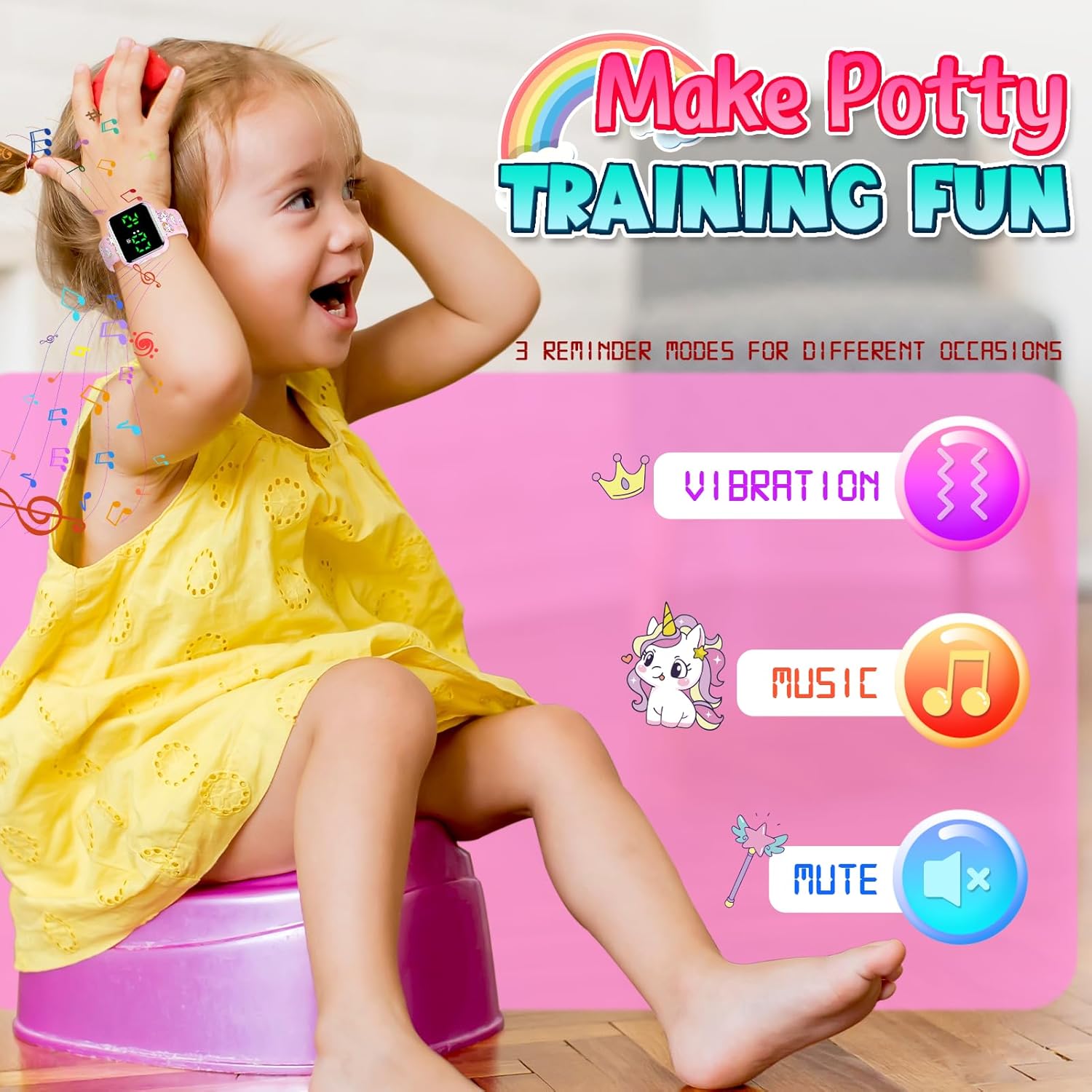 Potty Training Watch for Toddler Girls Unicorn