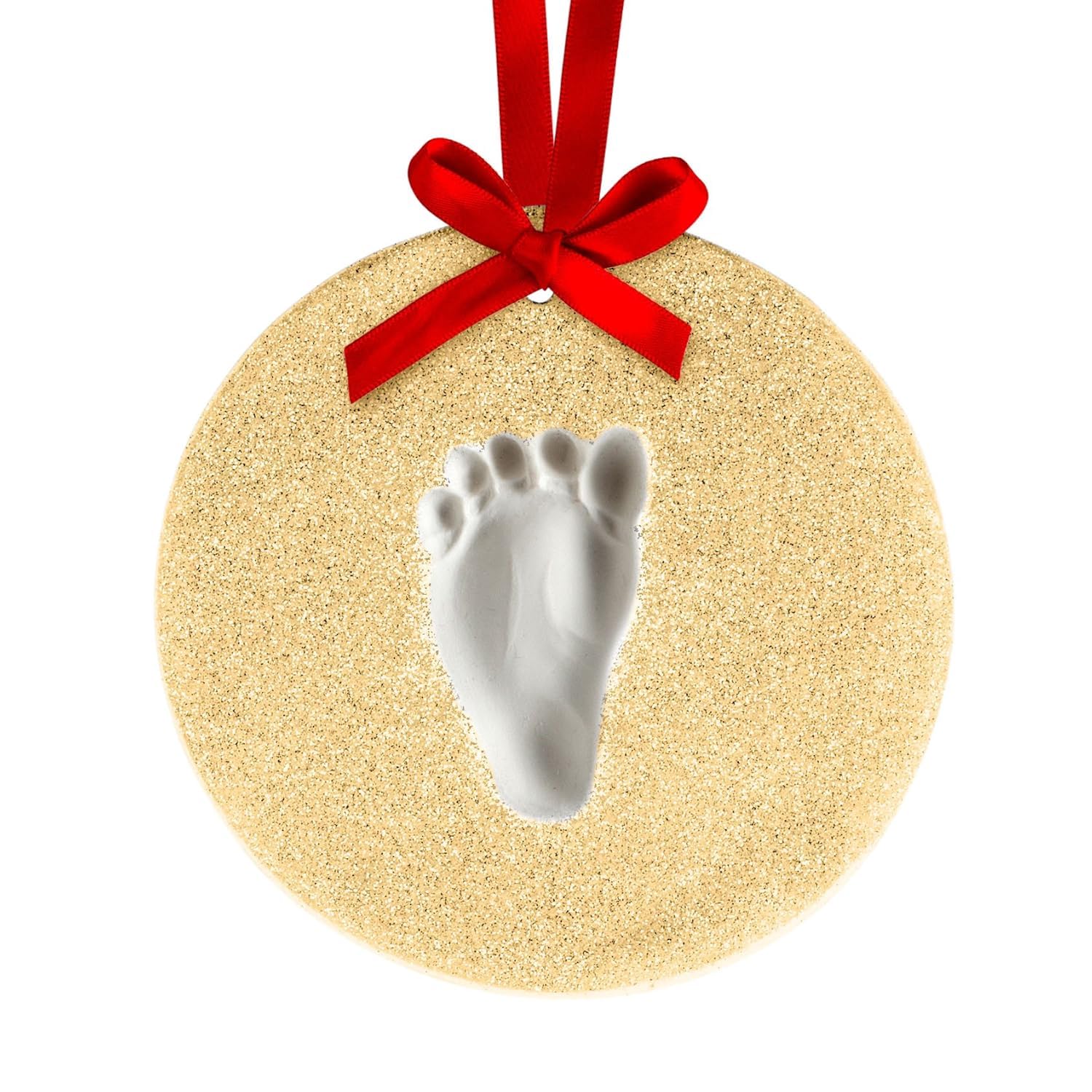 Babys First Christmas Gold Glitter Ornament Kit