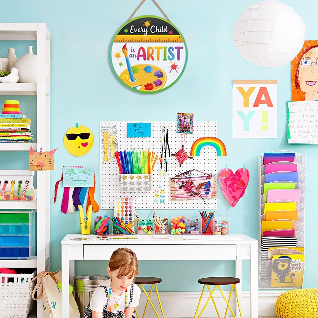 IARTTOP Every Child Is An Artist Wall Art for Kids
