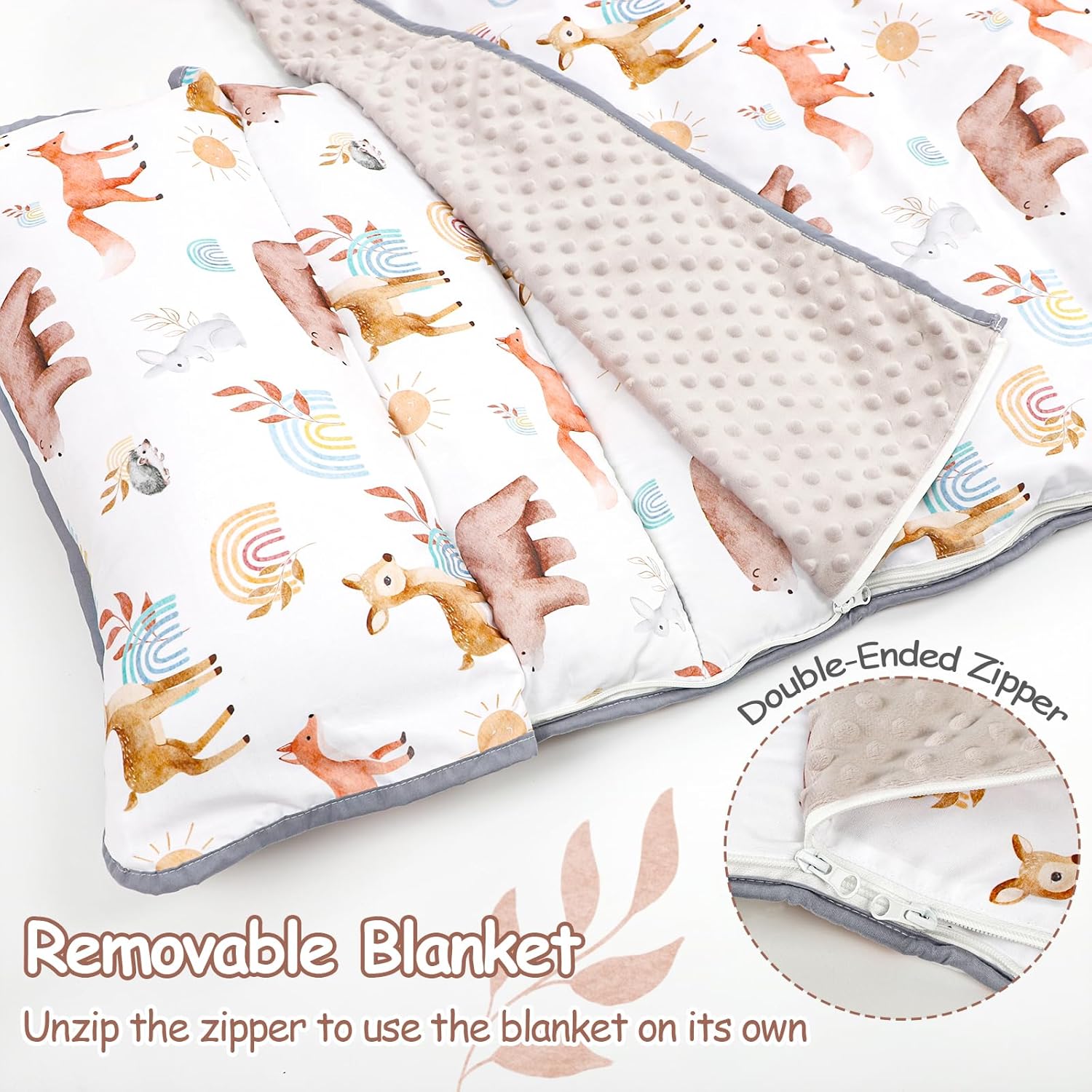 Toddler Nap Mat with Pillow and Blanket Soft Portable Sleep Mat for Kids