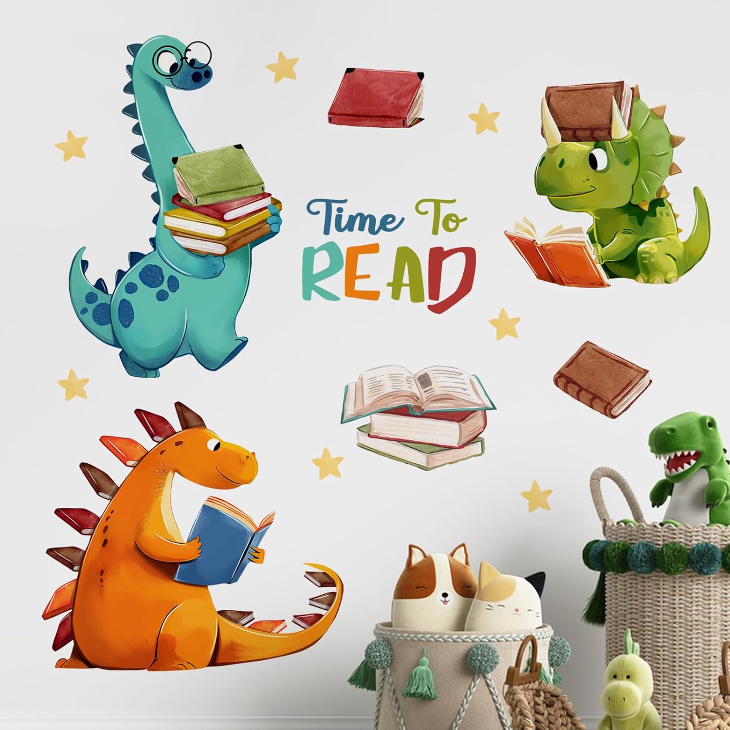 Yovkky Dinosaur Wall Decals for Kids Room Decor