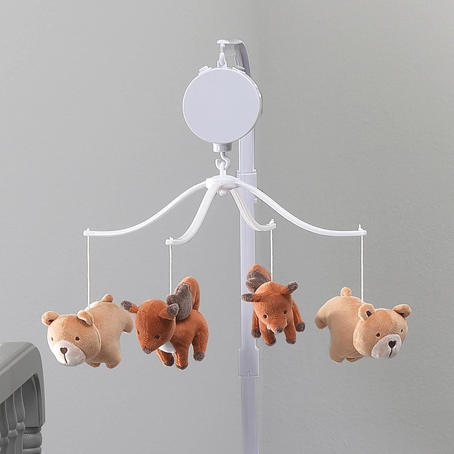 Animal Alphabet Bear Fox Musical Crib Mobile Soother Toy