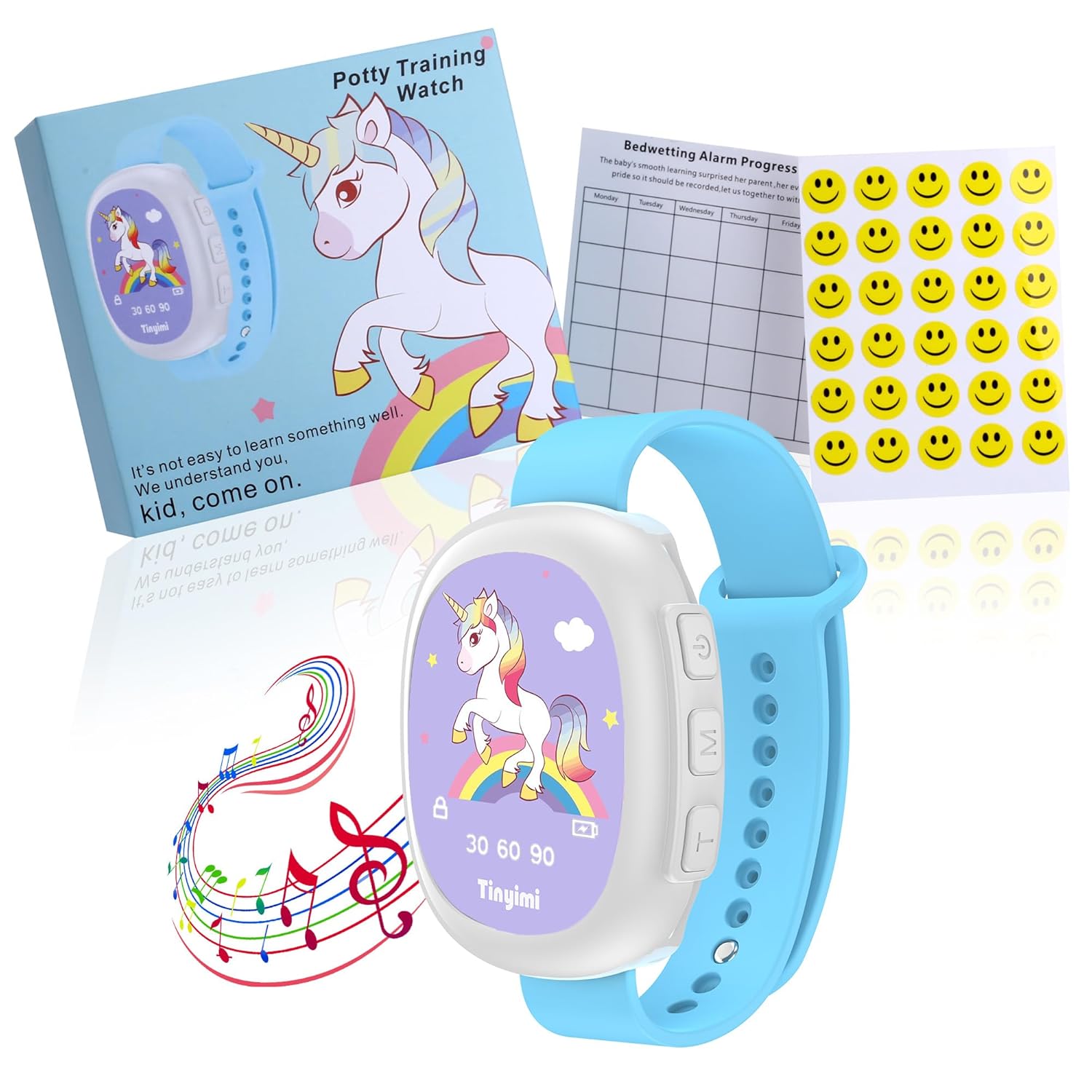 Rechargeable Unicorn Potty Training Watch with Timer and Music