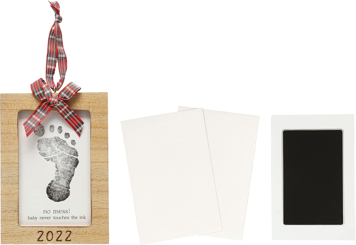 Babys Print Natural Ornament - 2022 Christmas Keepsake