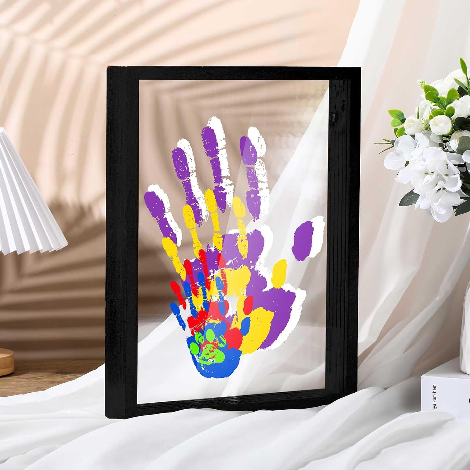 Suzile DIY Handprint Kit for Family Memories - Black Frame