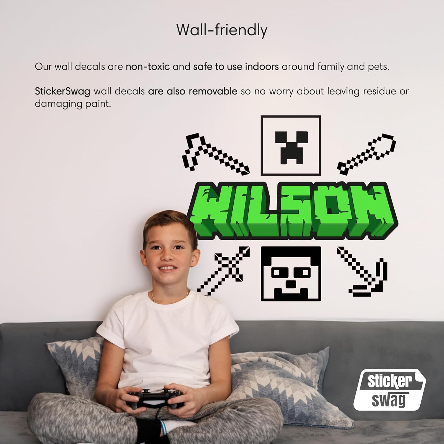Custom Gaming Wall Decal - Made in USA