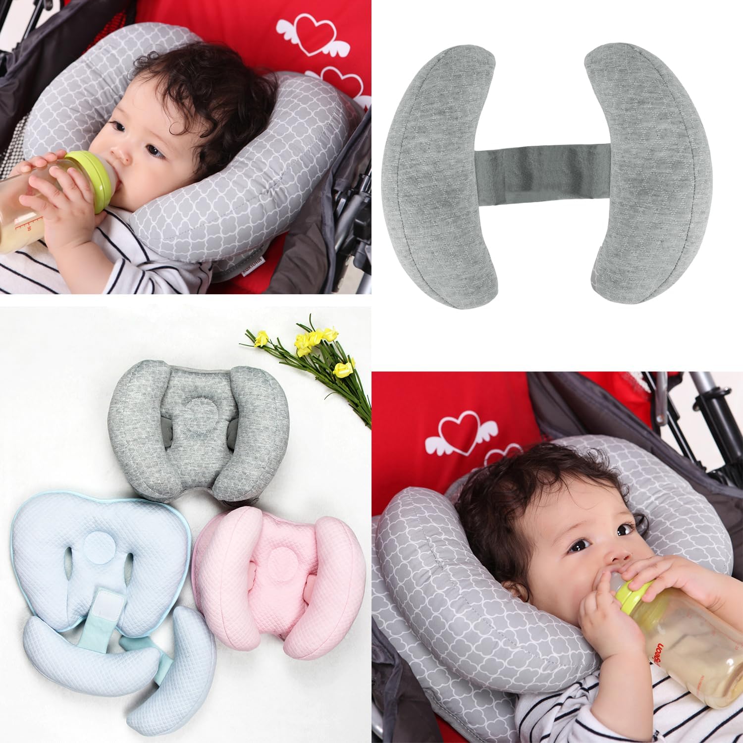 PENINSULA LOVE 2 in 1 Travel Head Support Pillow