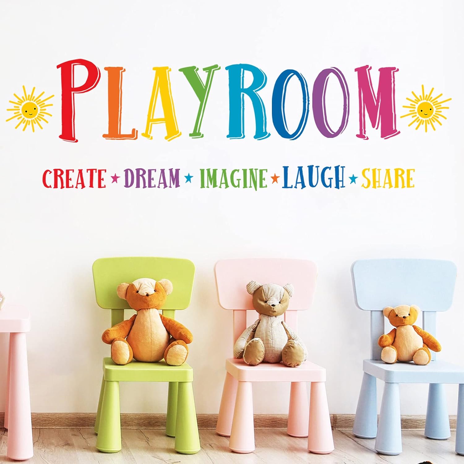 Mfault Large Playroom Rule Wall Decals Stickers