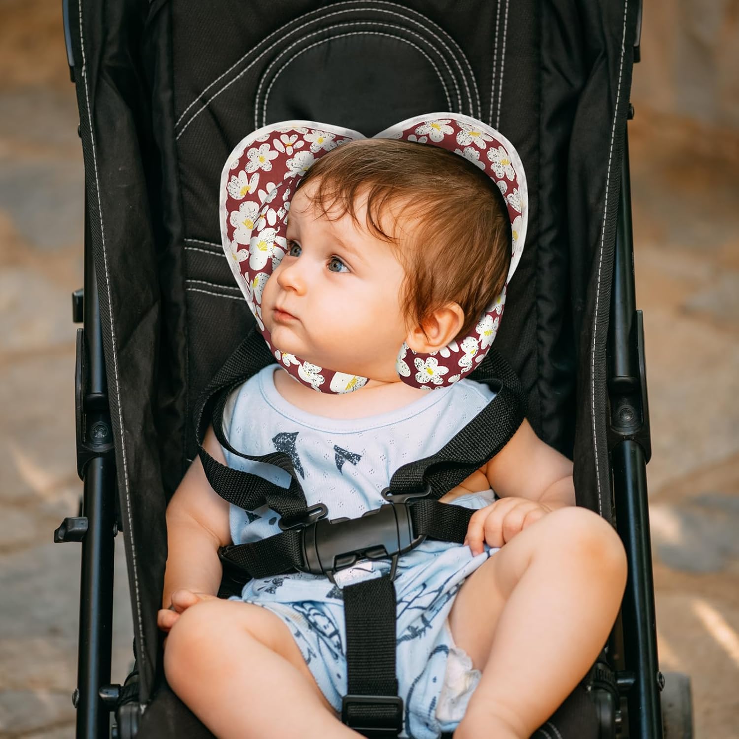 XIGGA Banana-Shaped U-Shaped Two-in-One Travel Pillow for Babies