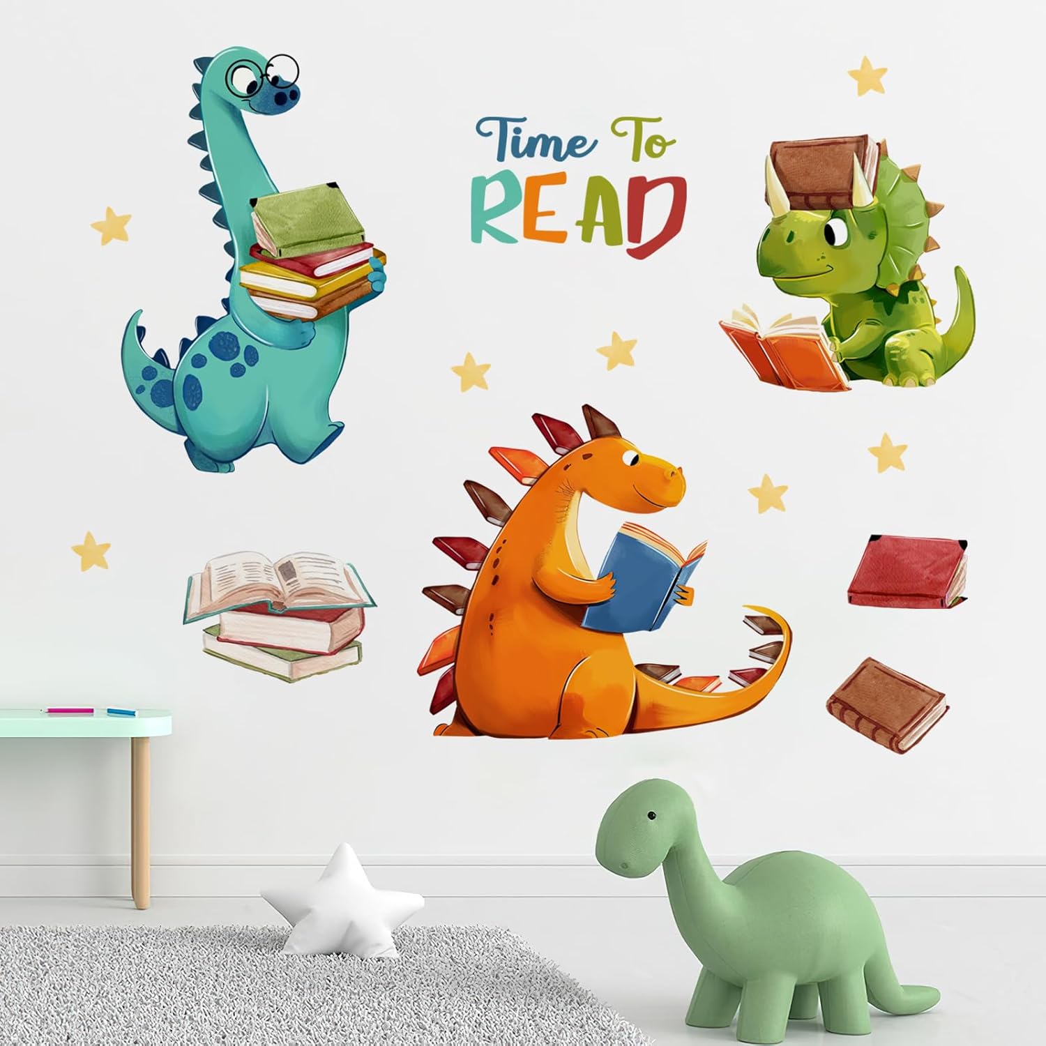 Yovkky Dinosaur Wall Decals for Kids Room Decor