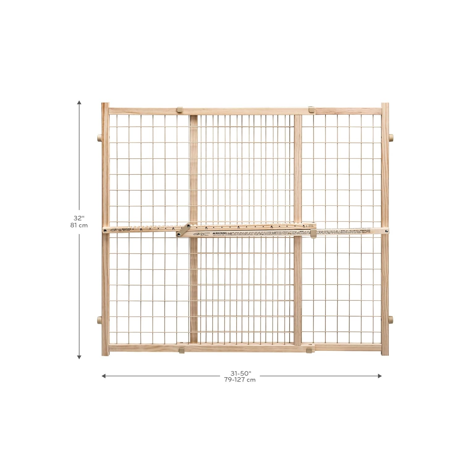 Evenflo Position and Lock Tall Pressure Mount Wood Gate