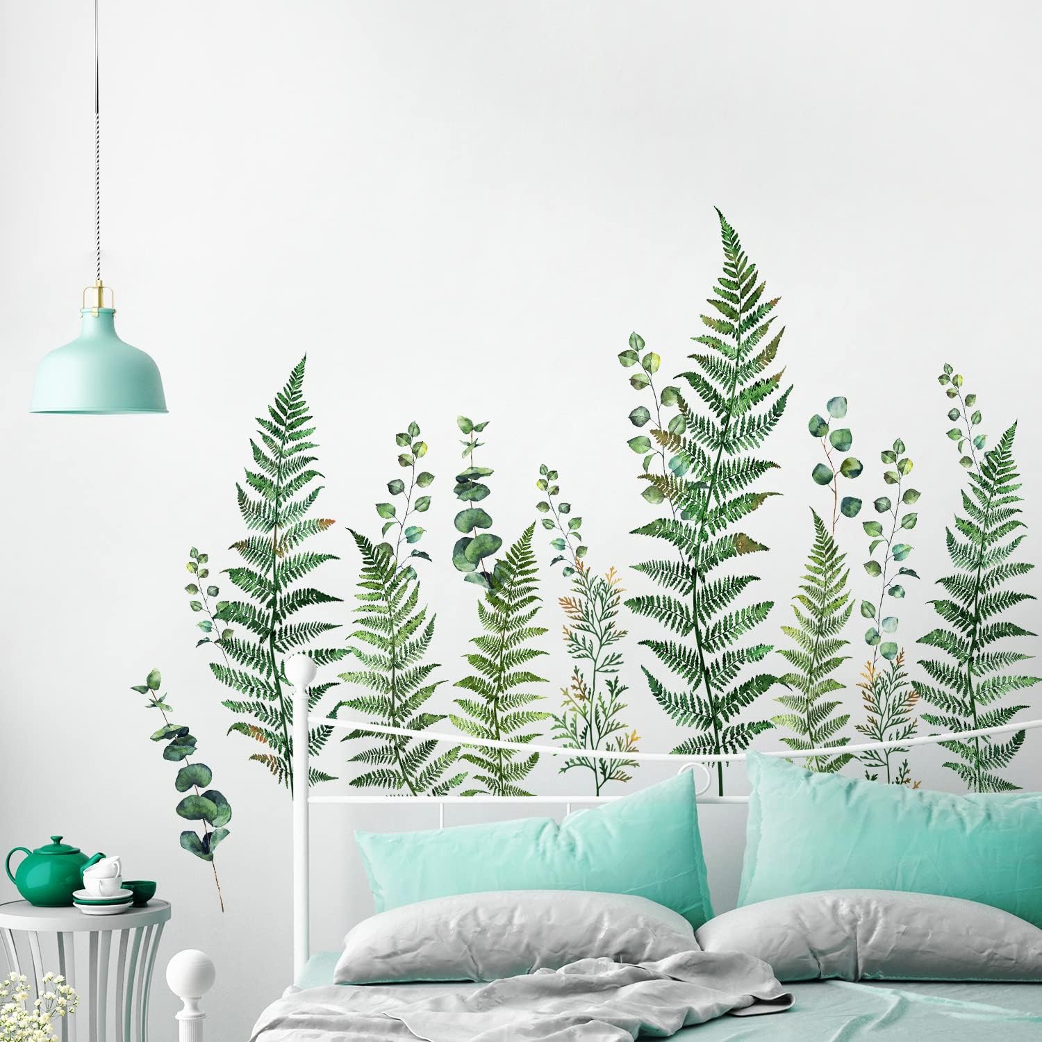 Amaonm Removable Green Leaves Wall Decals DIY